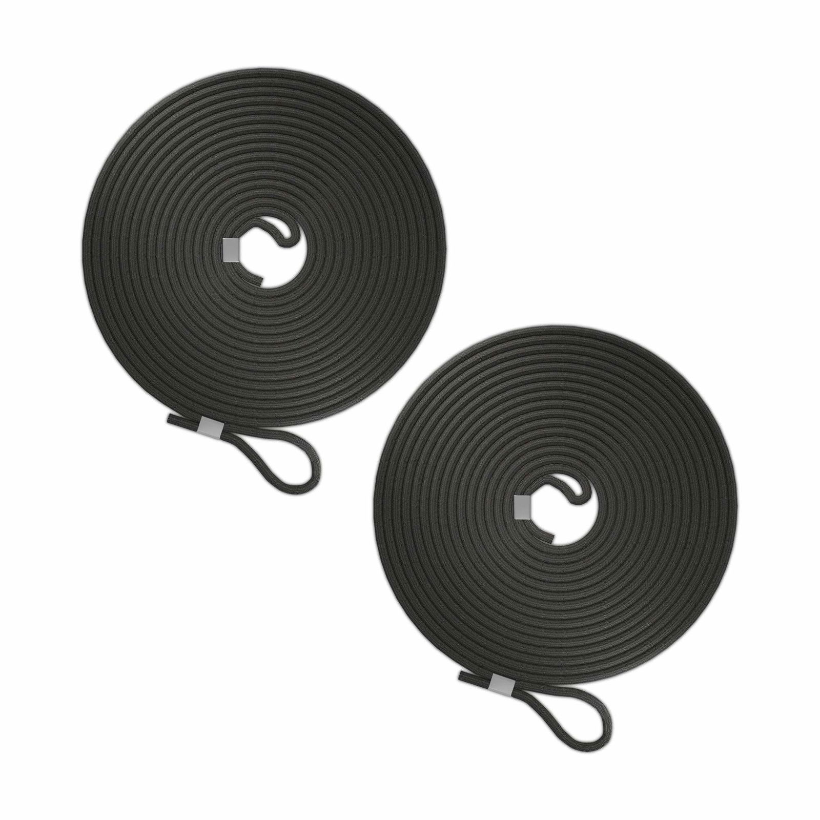 Sort gummitov i sæt af 2 stk