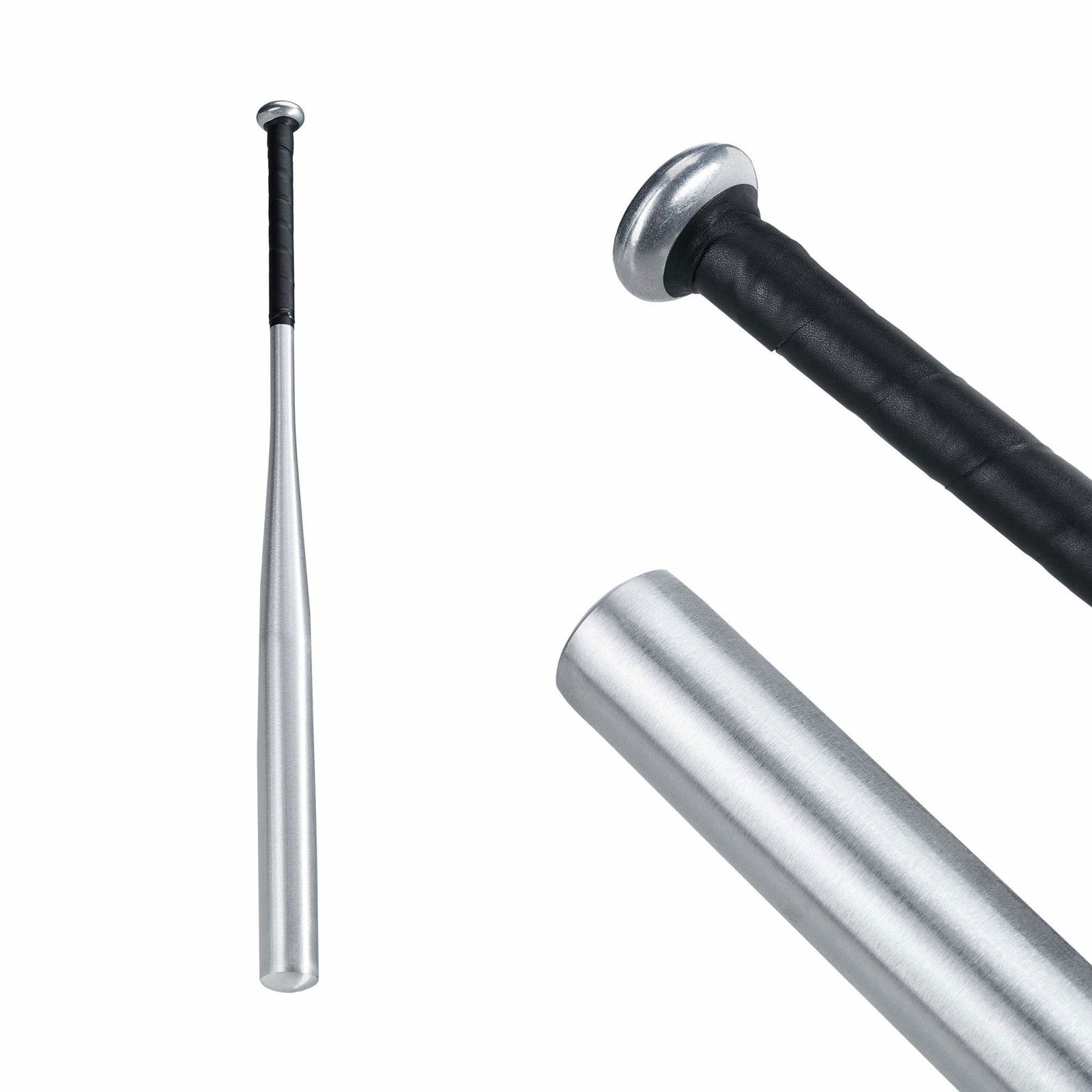 Alu baseballbat i sølv