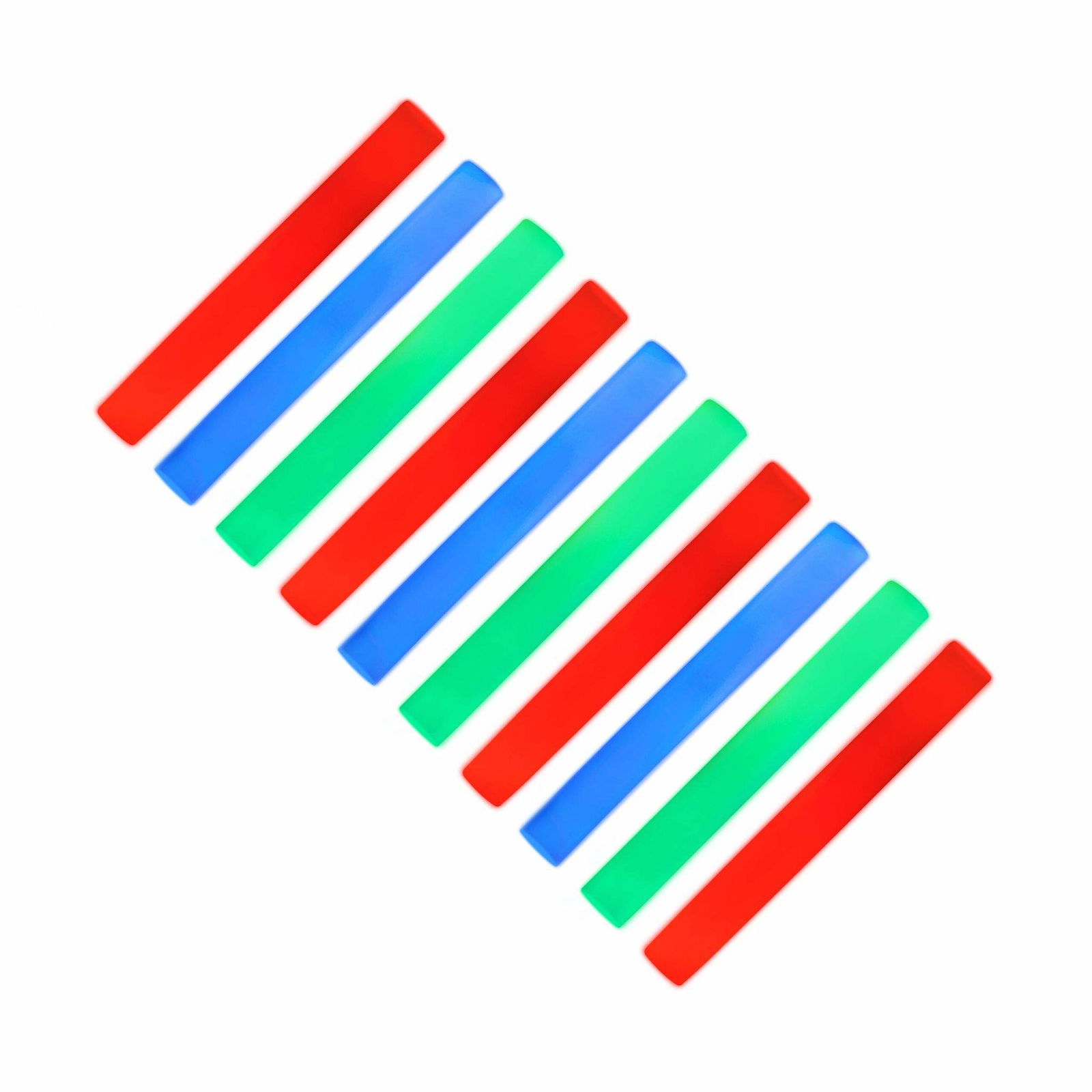 sæt med 10 LED lysstave i skumplast