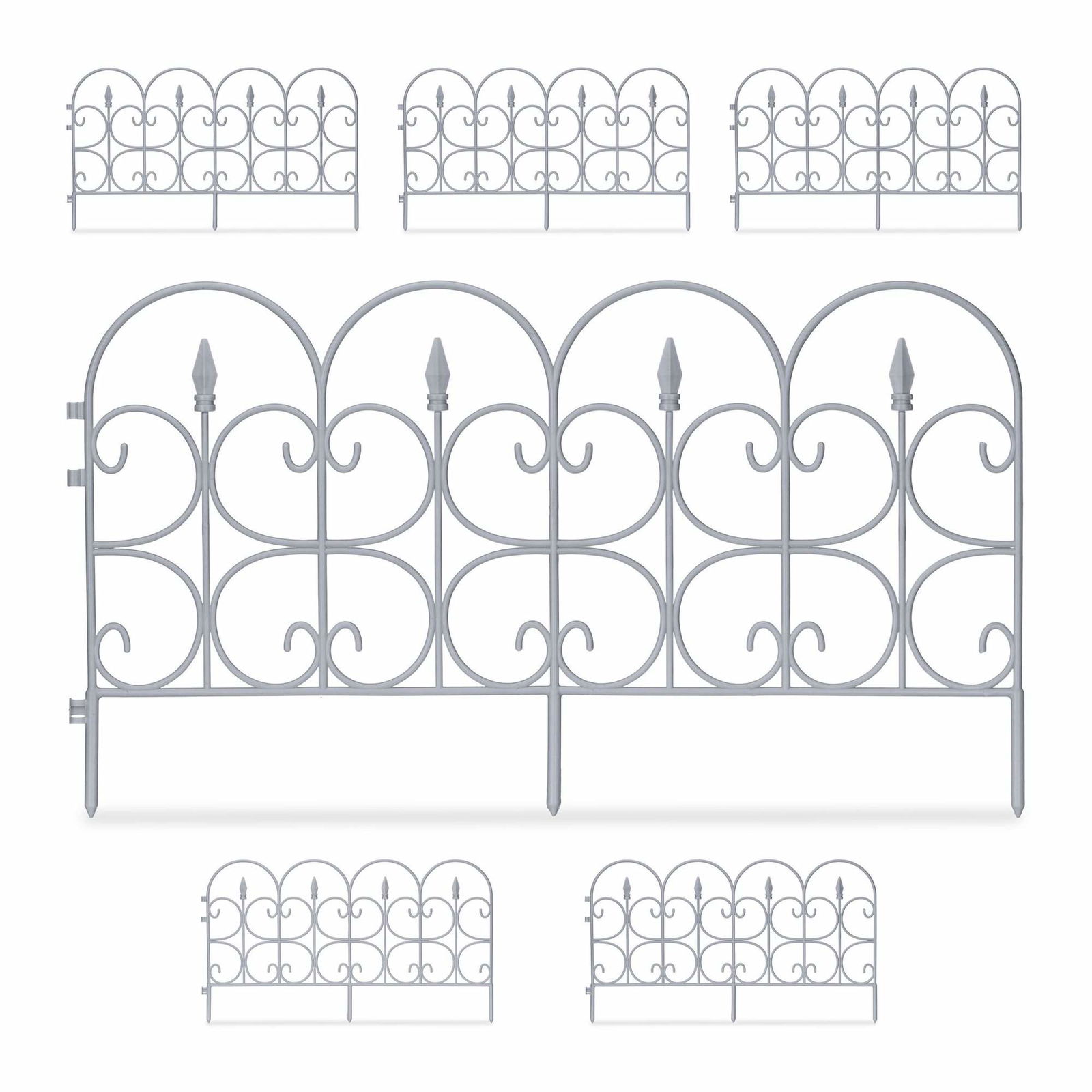 Plast sengehimmel - sæt med 6 stk