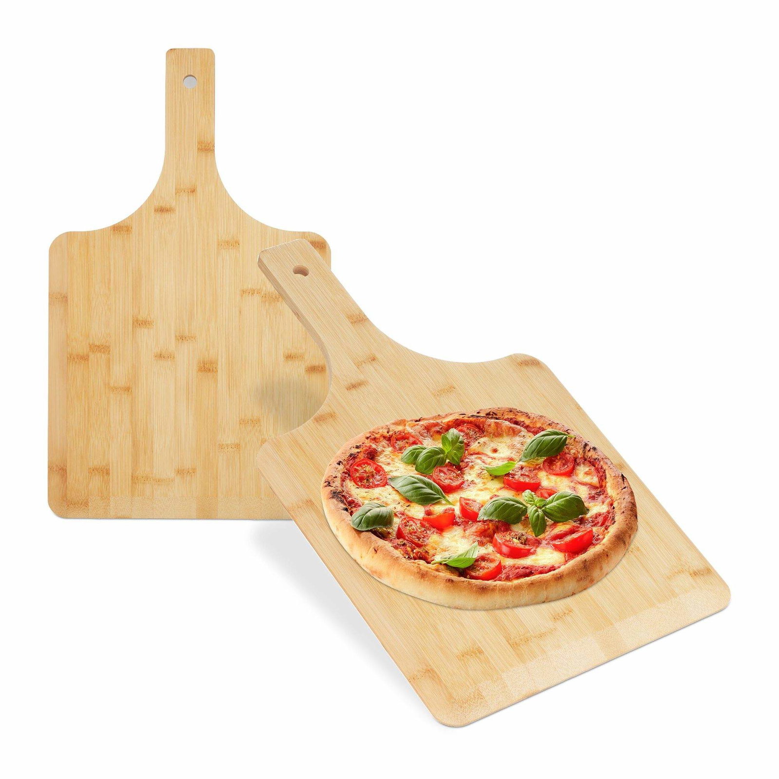 Pizza sliders i bambus - sæt med 2 stk
