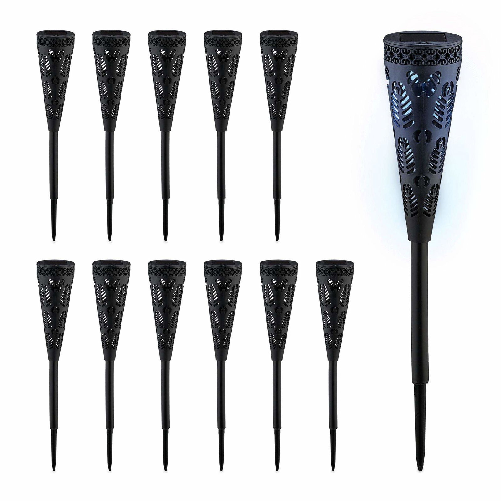 Solcellelampe med lyseffekt