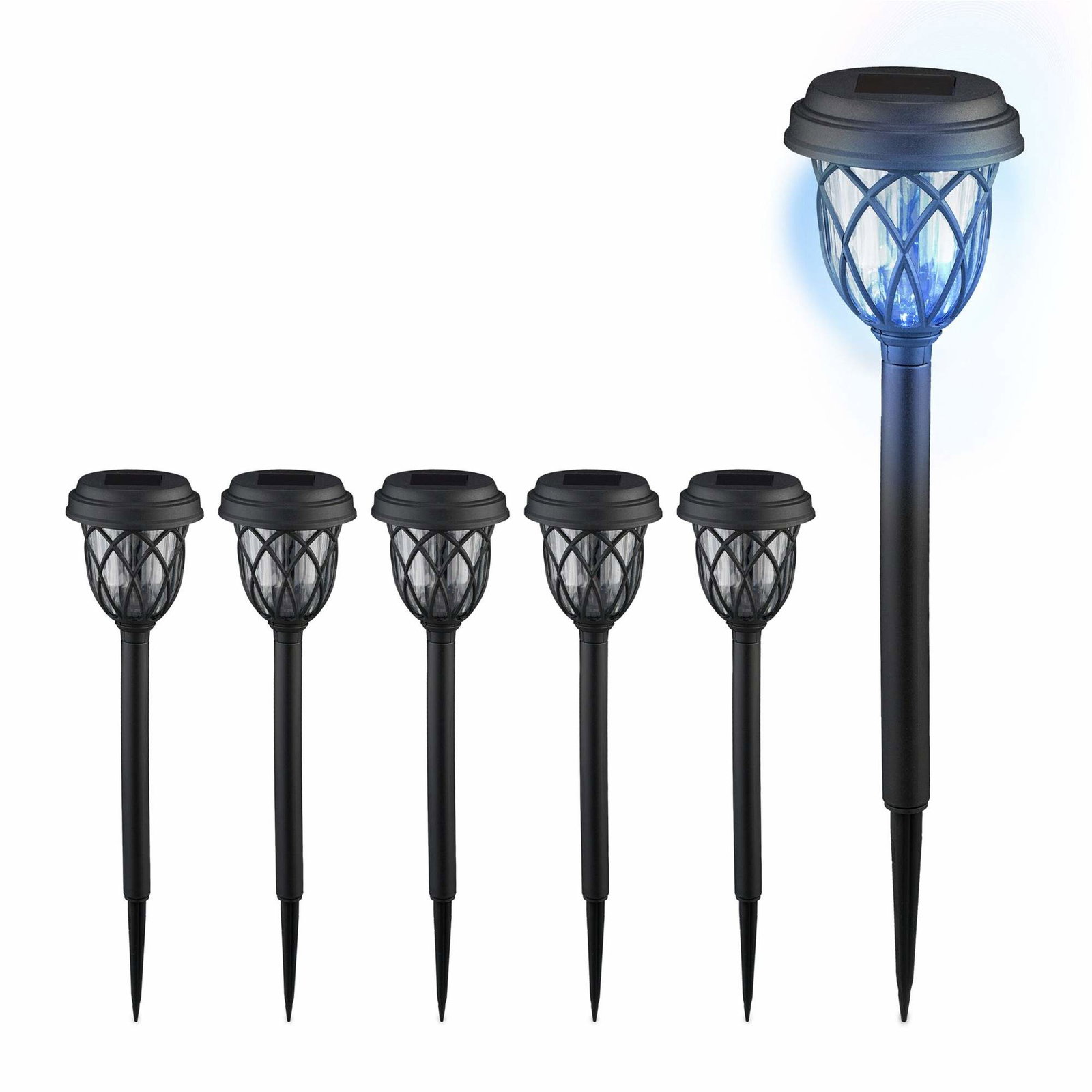 Lanterne med solcellelampe