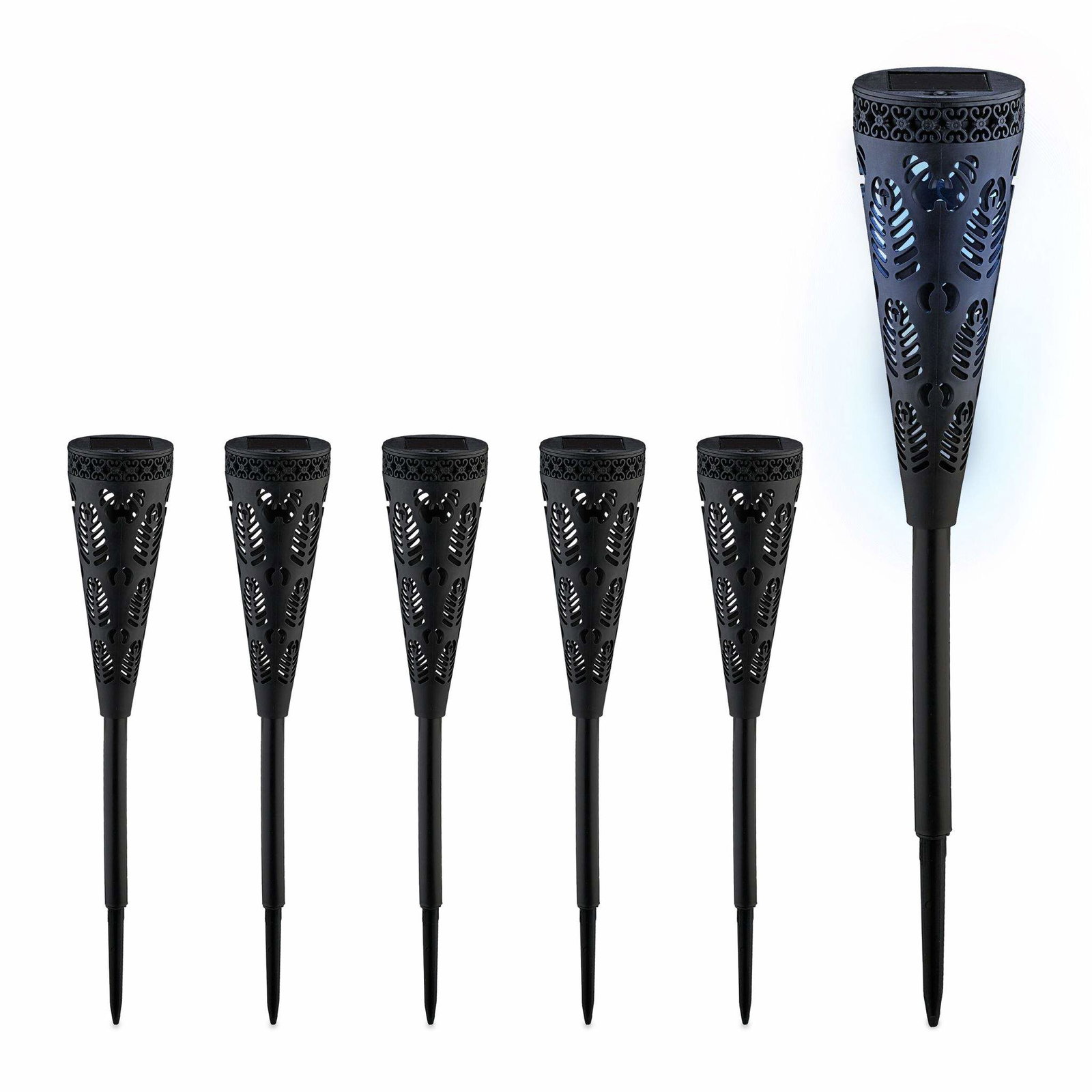 Solcellelampe med lyseffekt