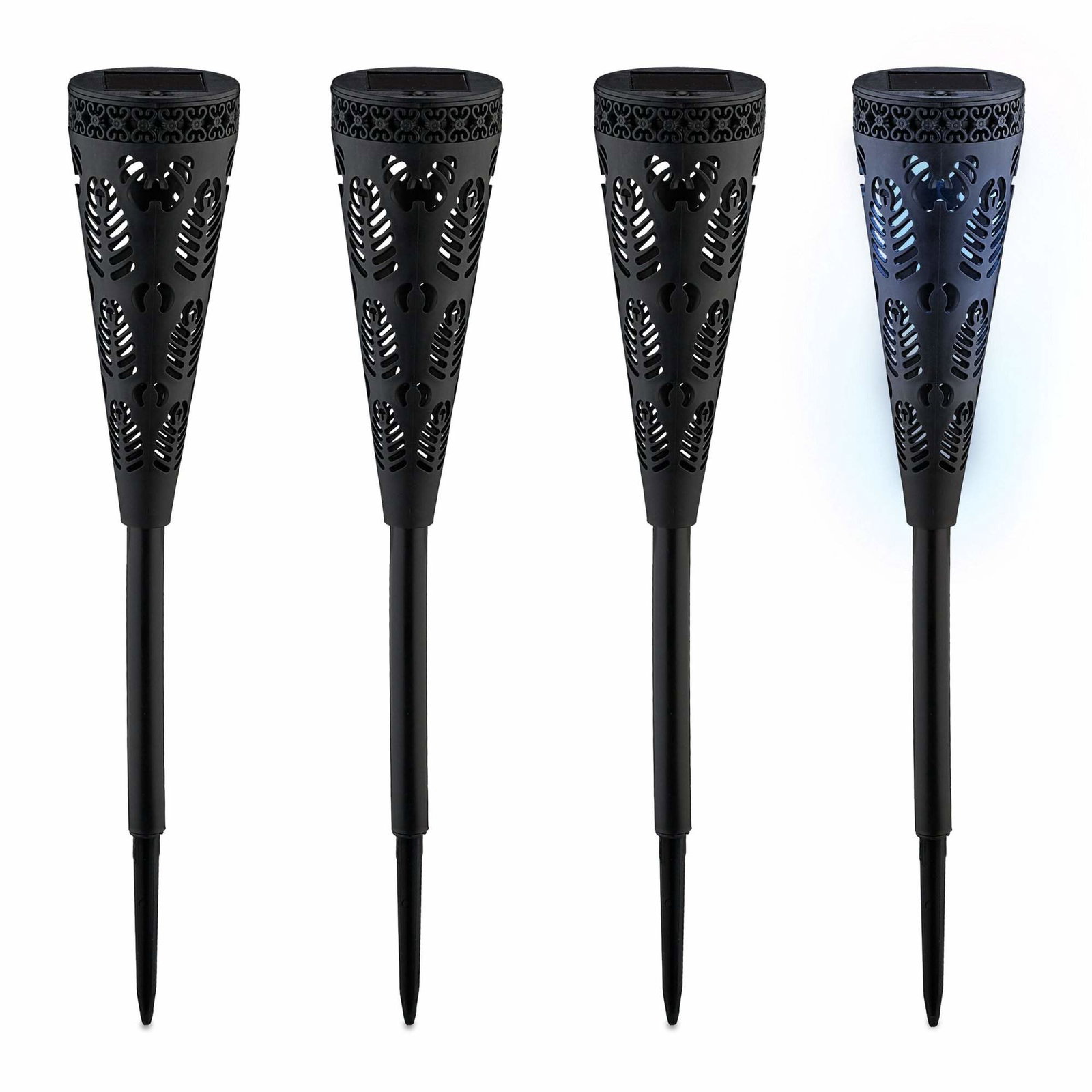 Solcellelampe med lyseffekt