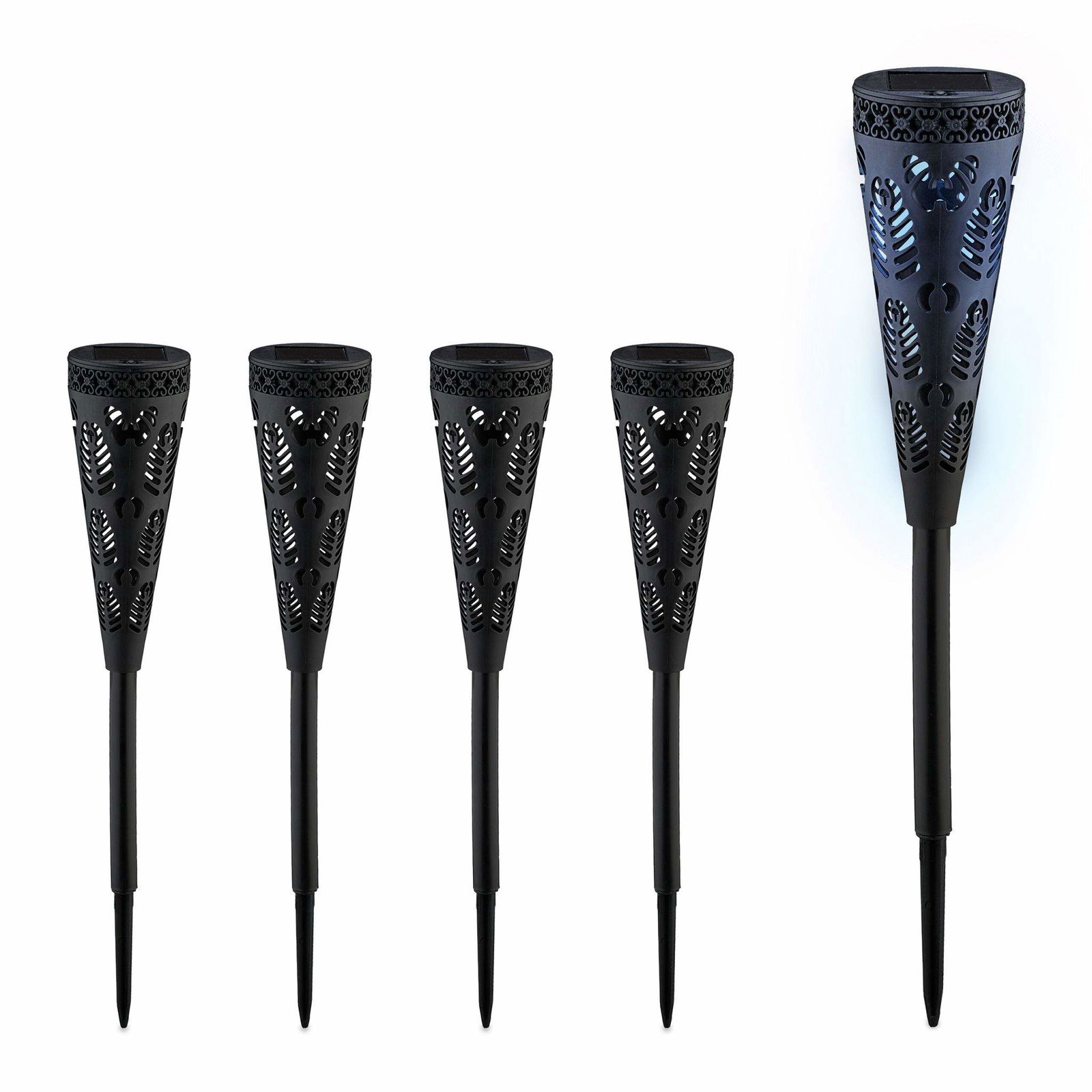 Solcellelampe med lyseffekt