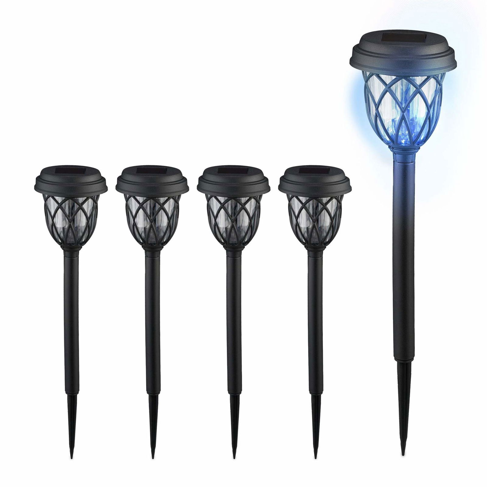 Lanterne med solcellelampe