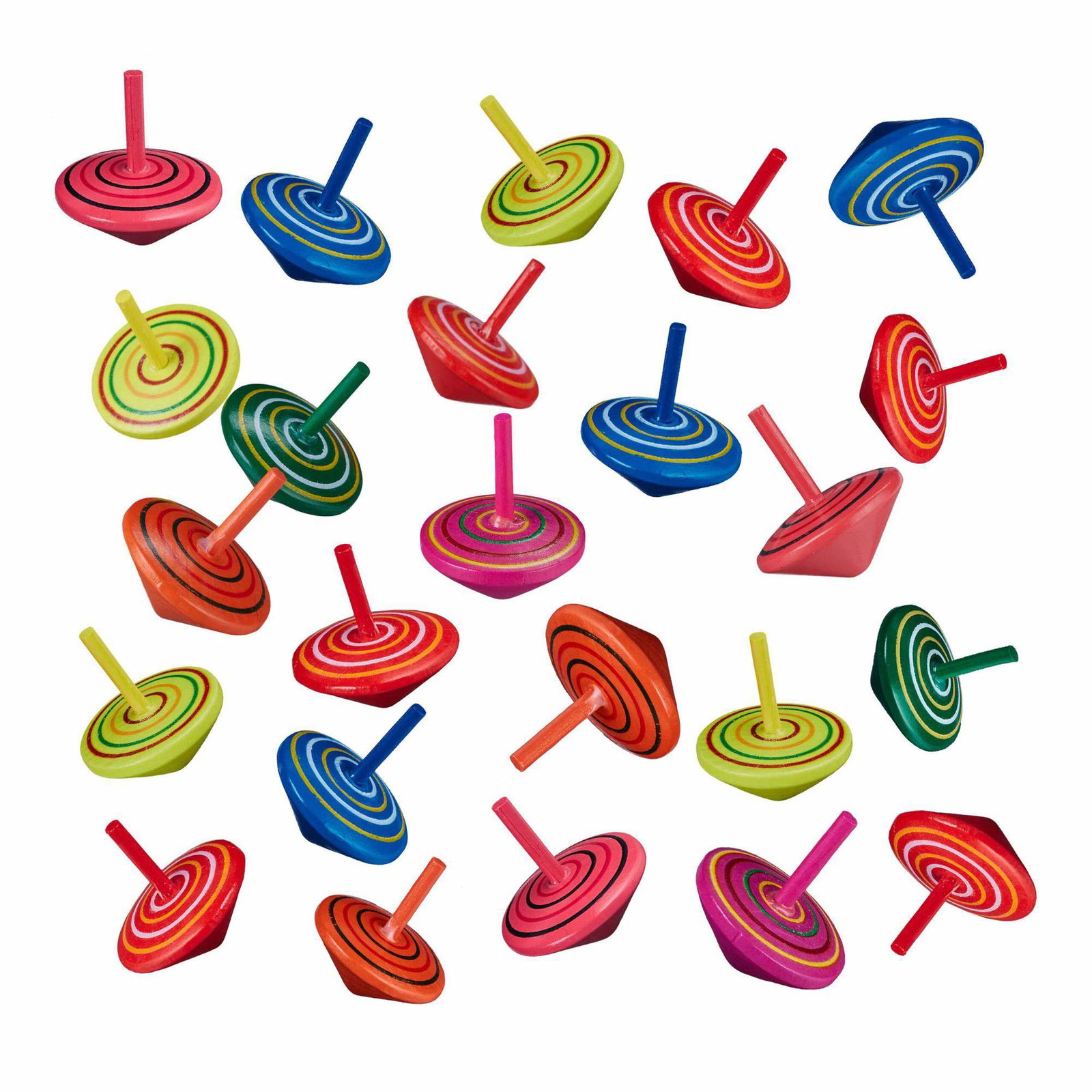 Färgglada träsnurror - set med 24 st | Elektronik - Speltillbehör - Nintendo - Nintendo Switch - Skal | Pryloteket