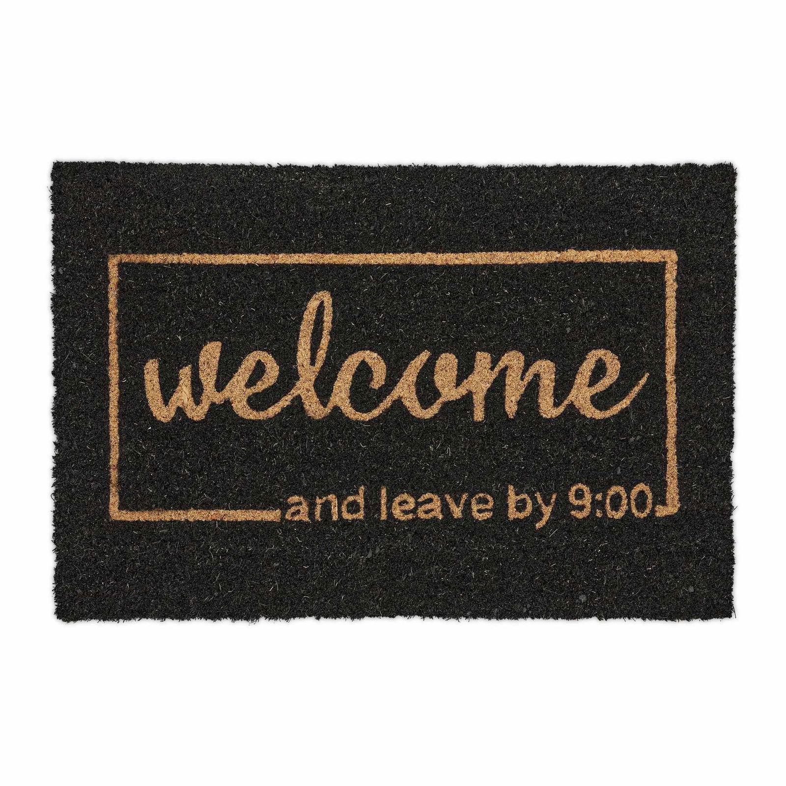 Dørmåtte i kokos "Velkommen og gå af 9