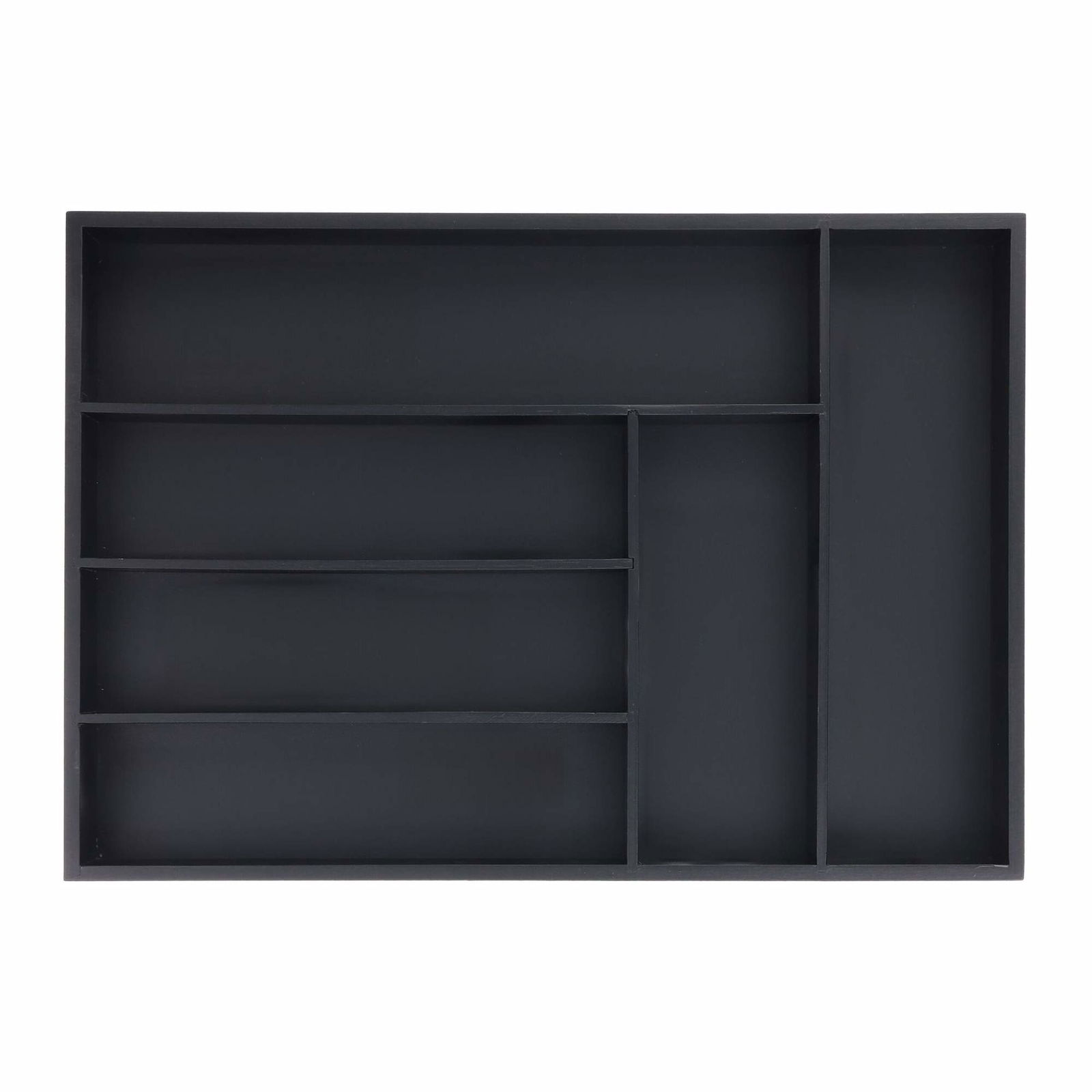 Sort bestikbakke 6 rum