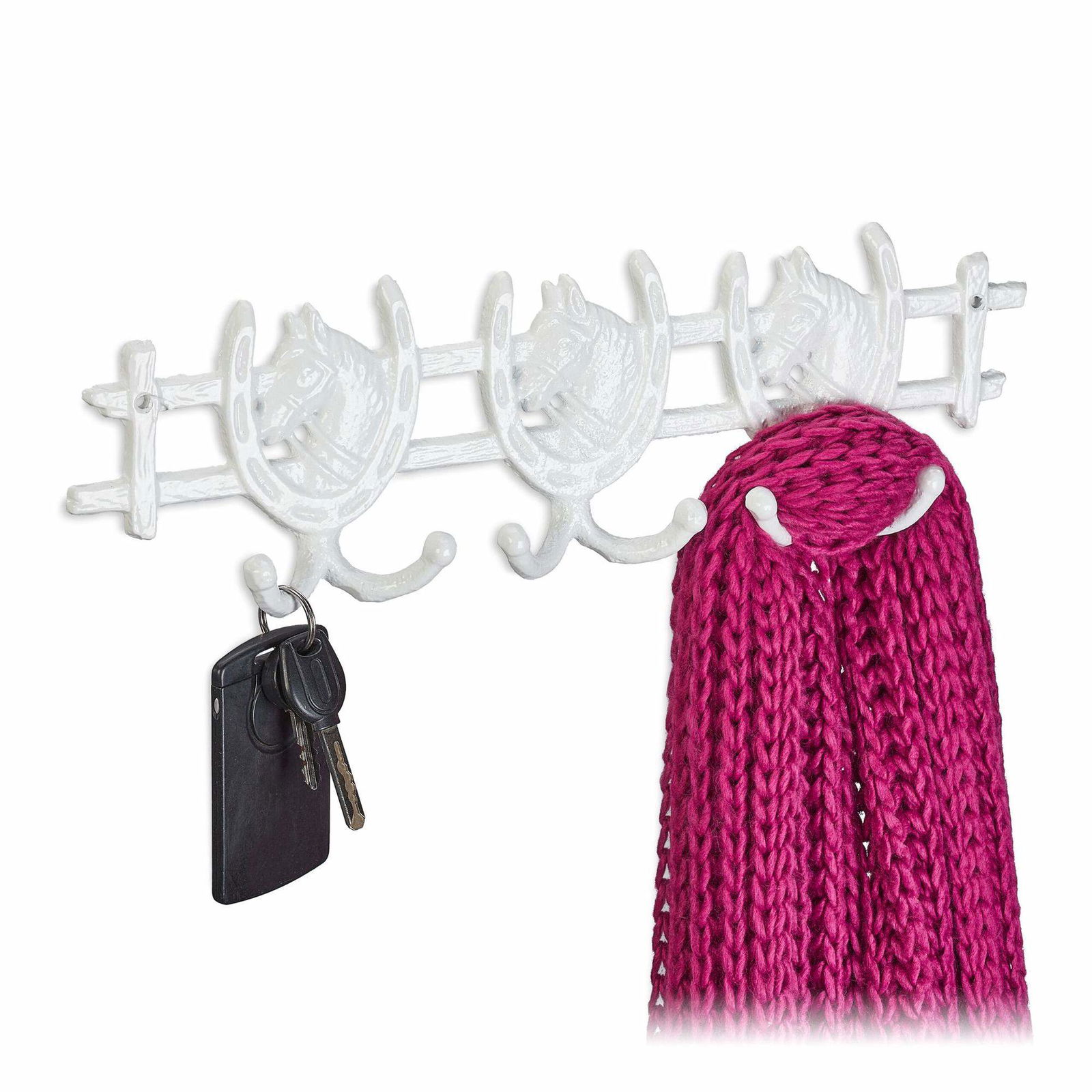 Hvid bøjle i hestedesign