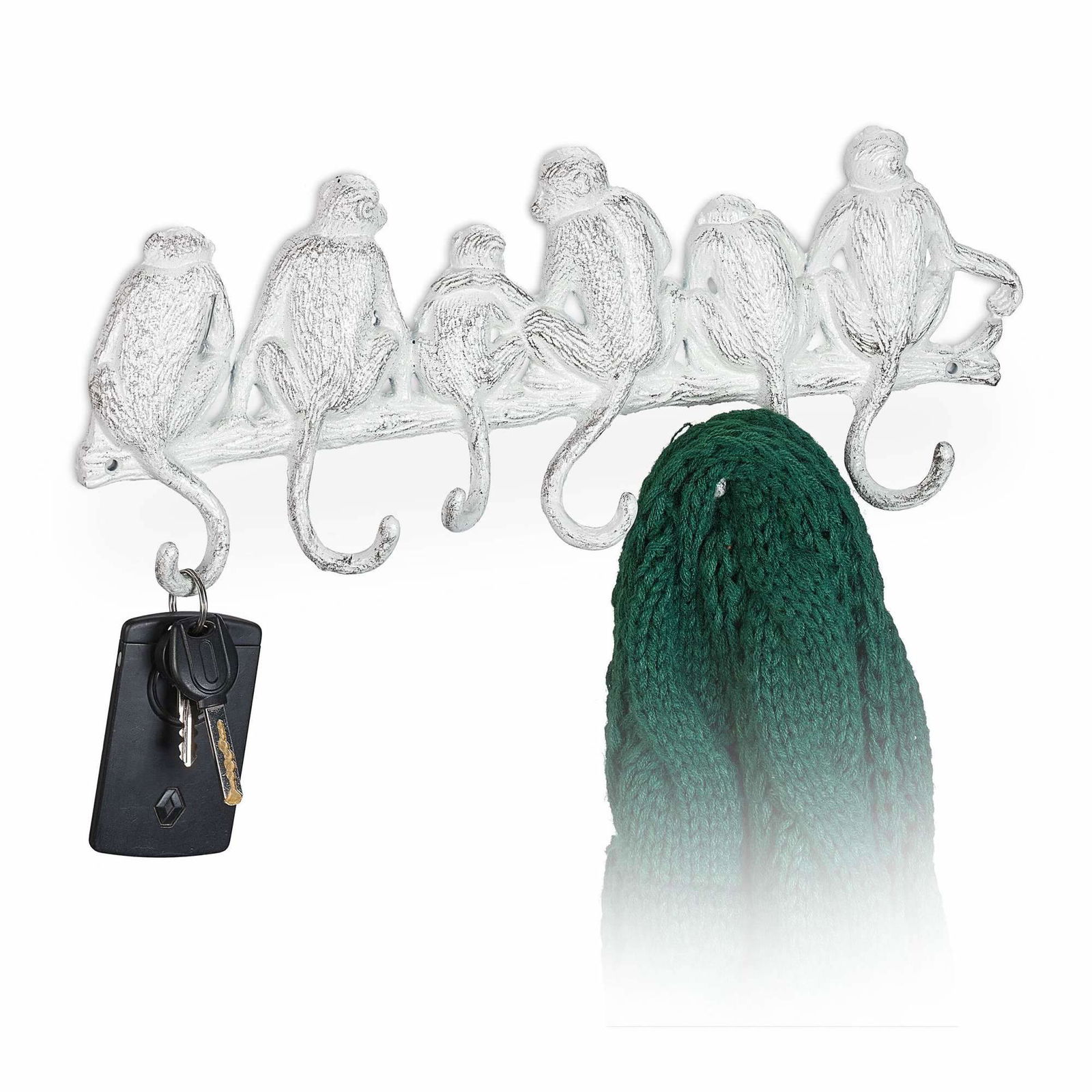 Hvid bøjle i abedesign