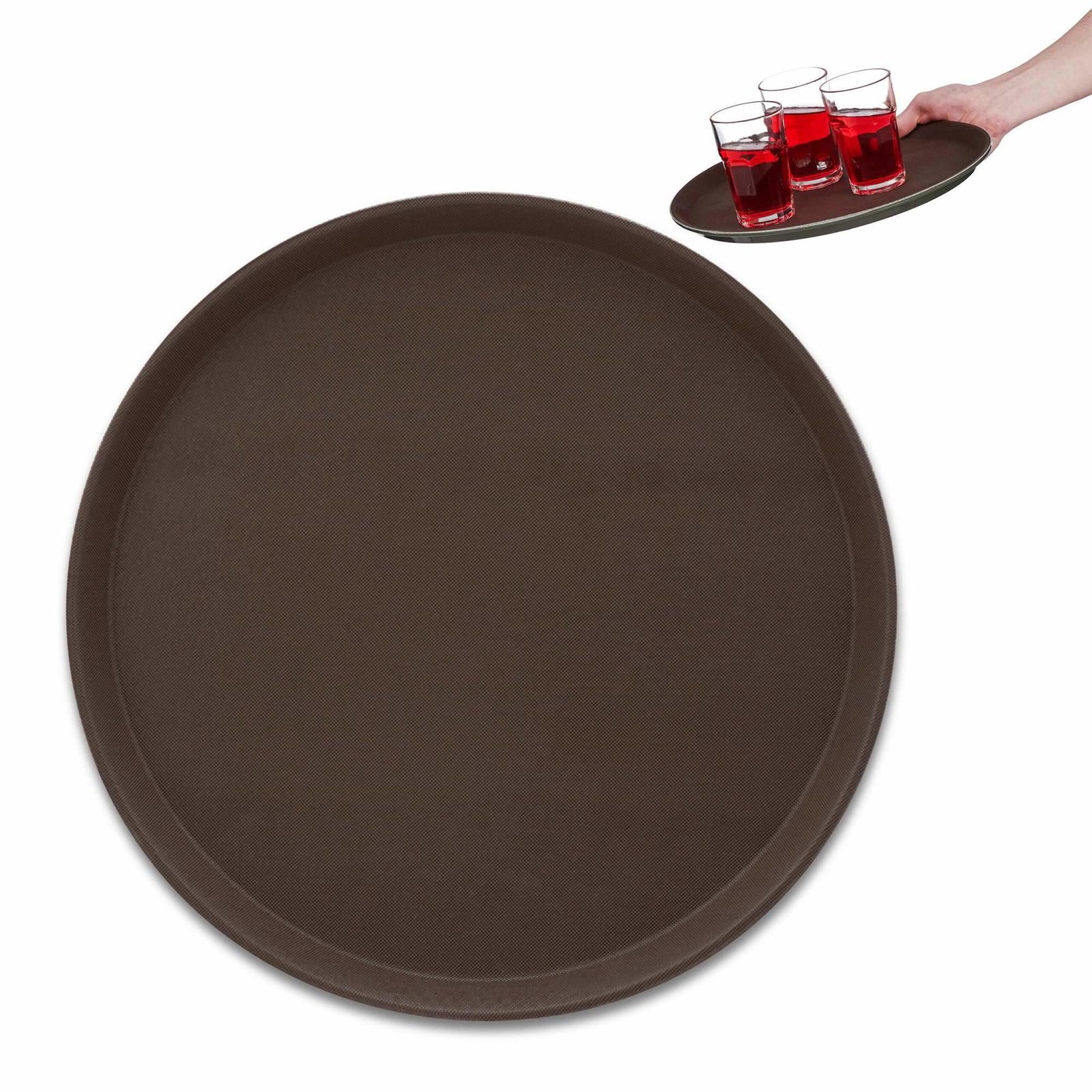 Brun serveringsbricka för catering | Hem & Hobby - Hem & Hushåll - Kök - Servering | Pryloteket