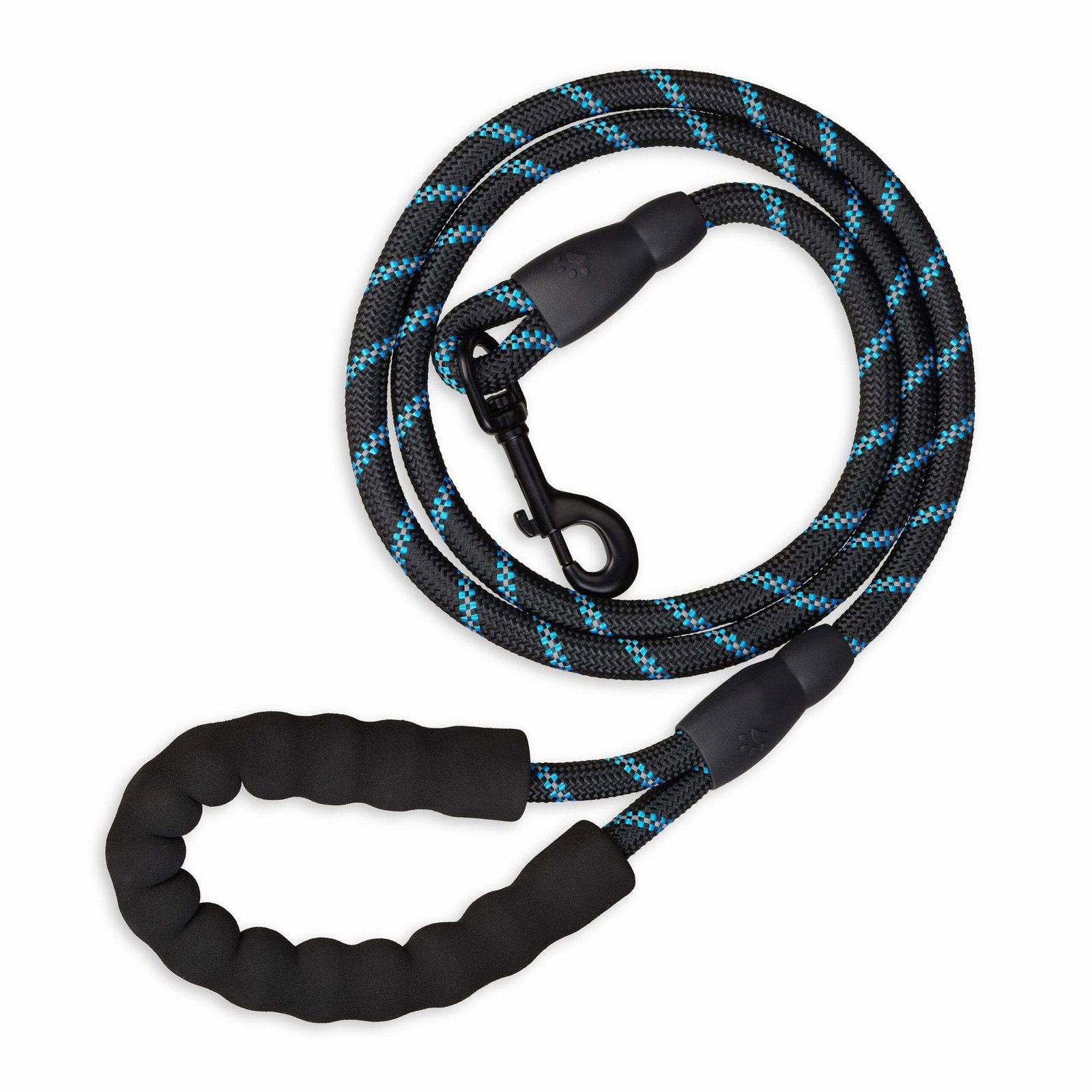 Polstret hundesnor sort 150 cm