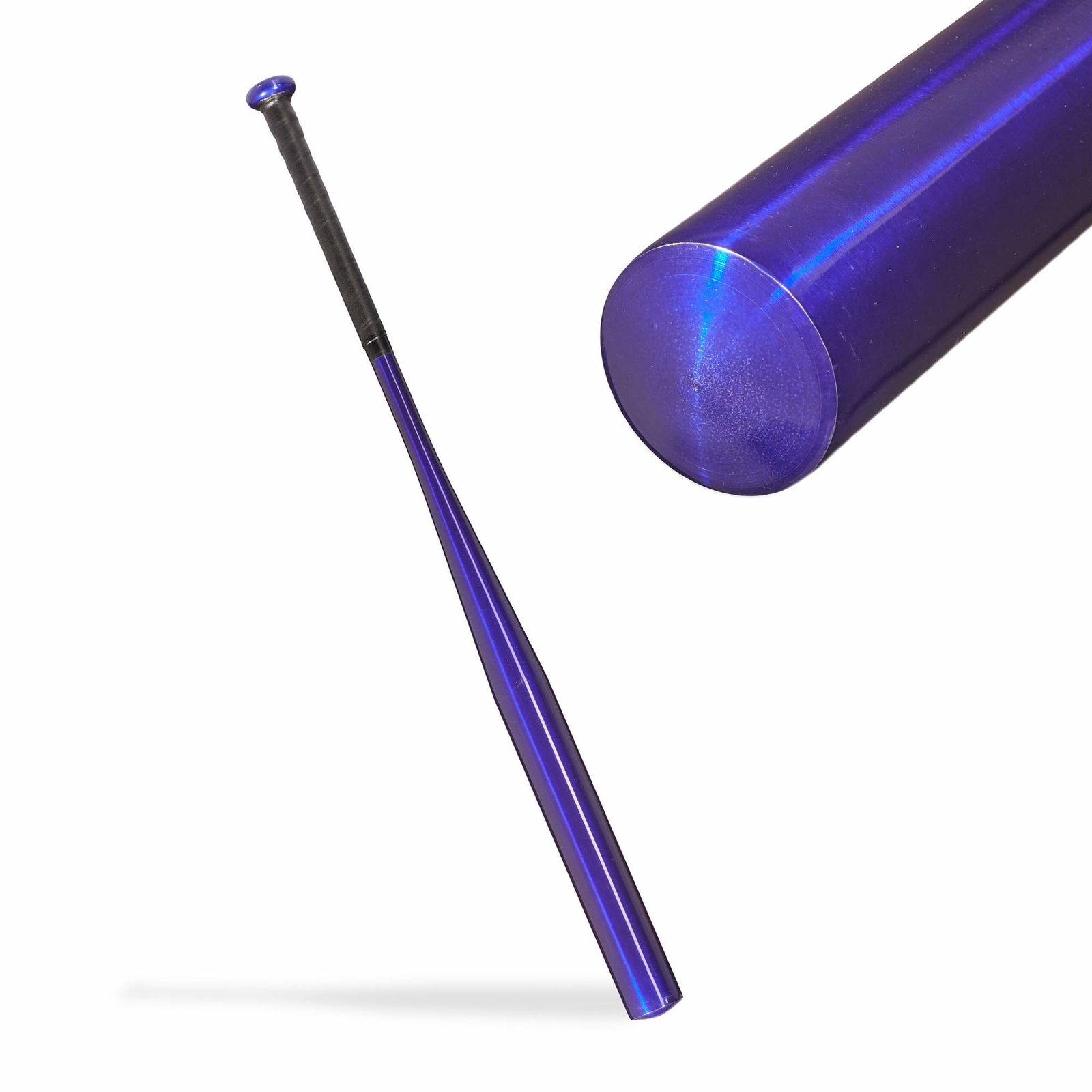 Blåt baseballbat i aluminium