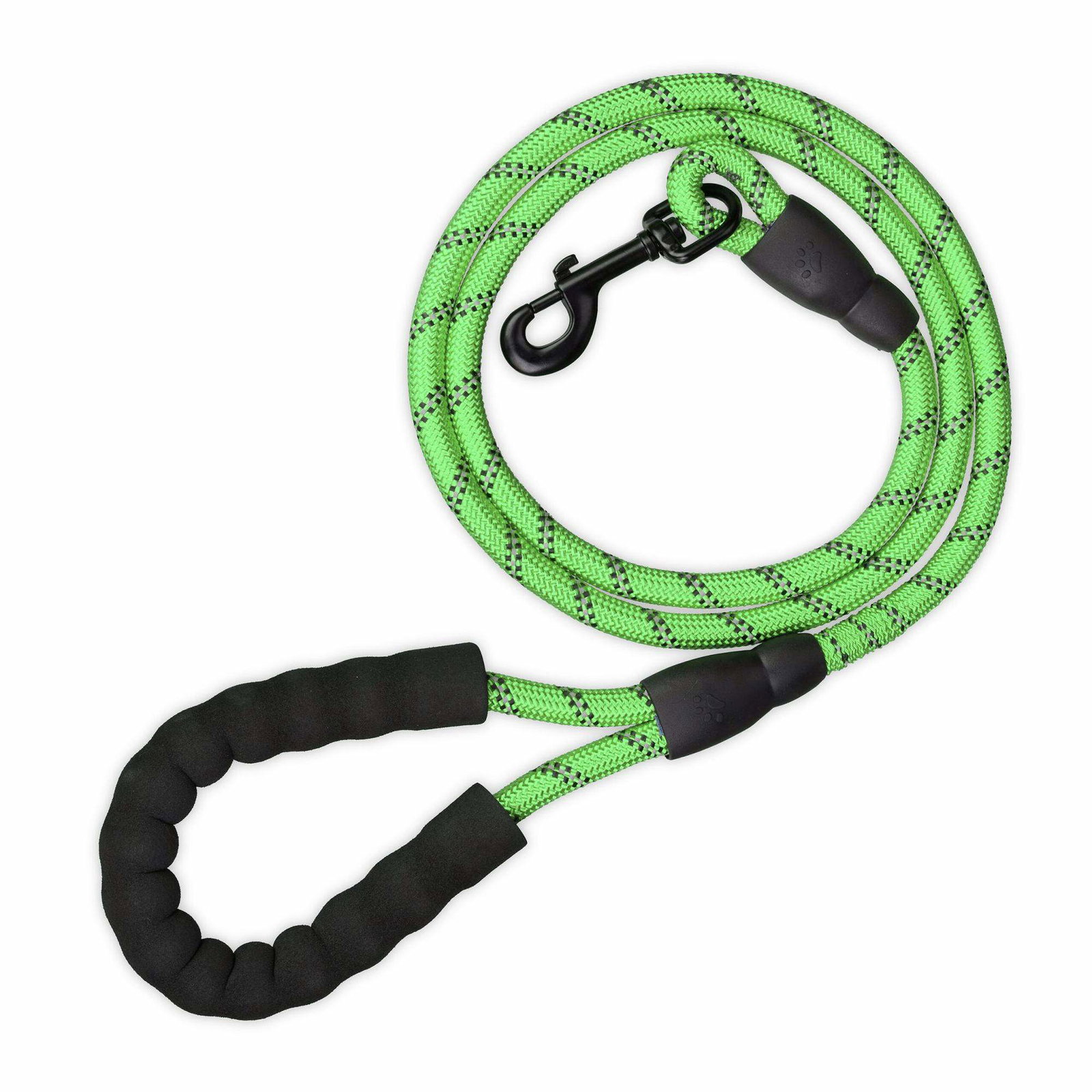 Polstret hundesnor grøn 150 cm