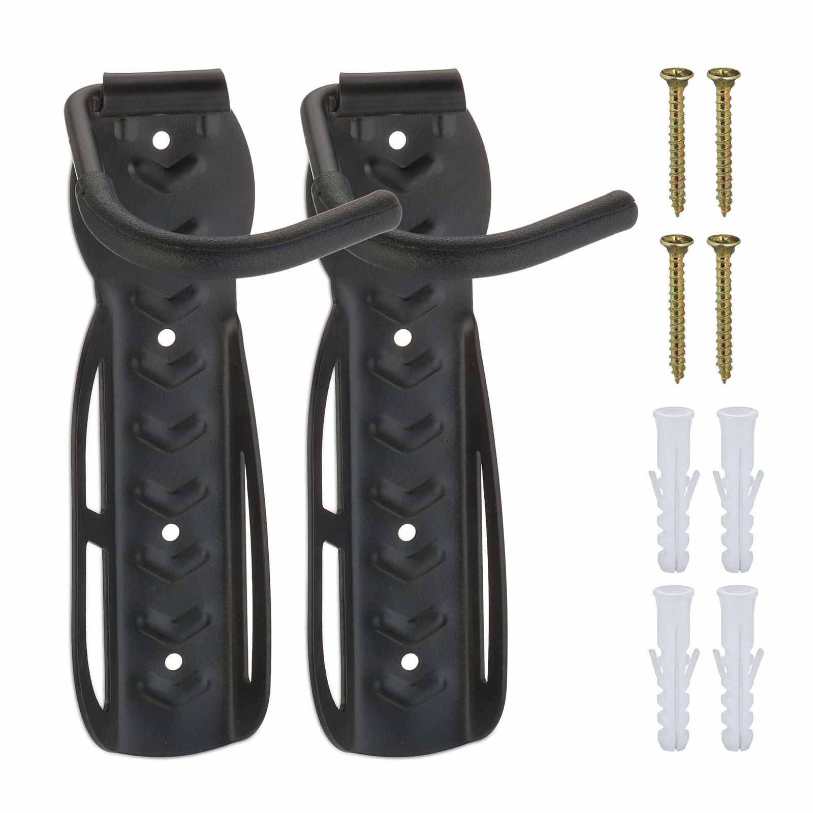 Sort vægbeslag til cykler - 2 stk