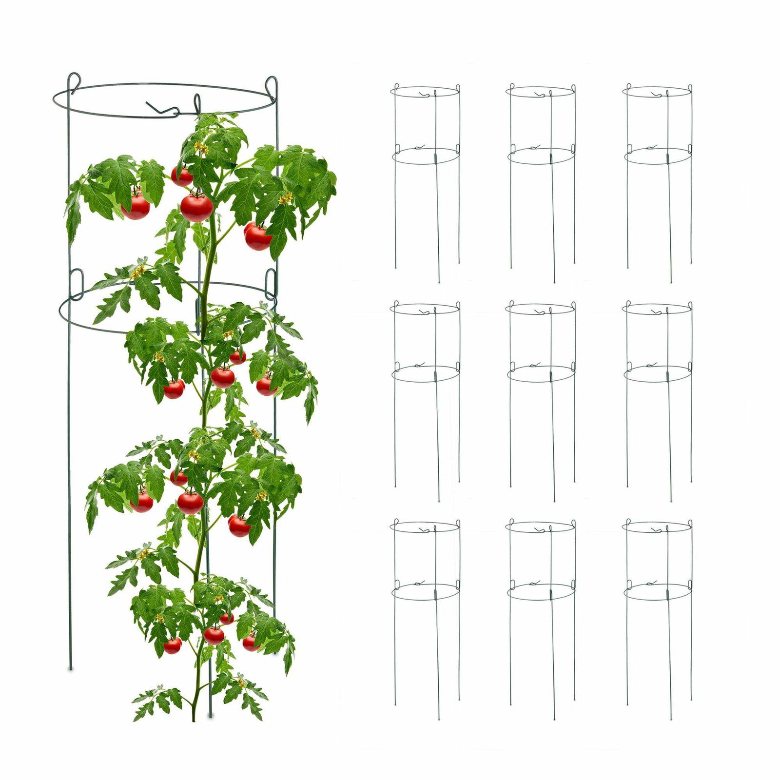 Runde klatrestøtter i sæt af 10 stk