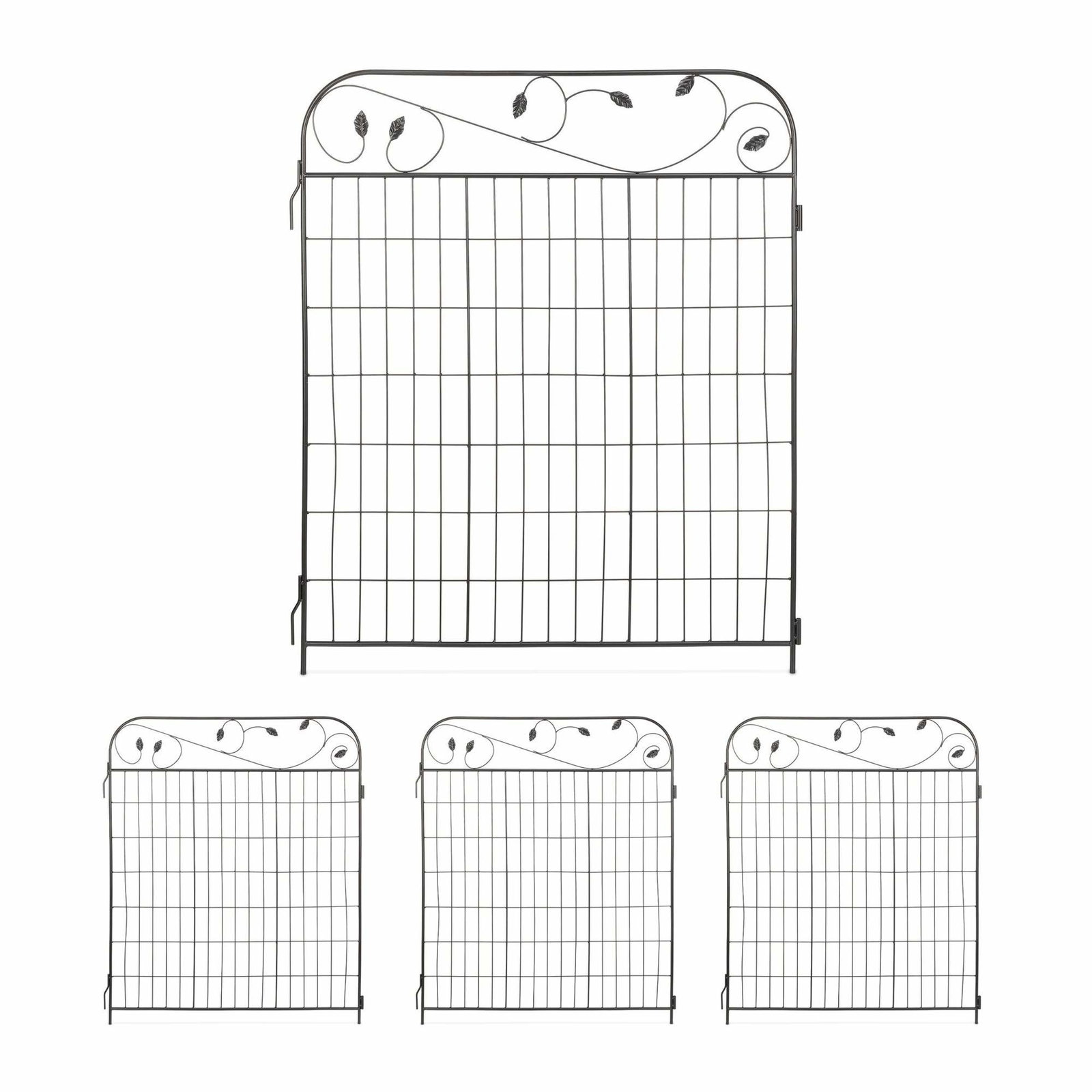 trädgårdsstaket i järn i 4 delar | Hem & Hobby | Pryloteket