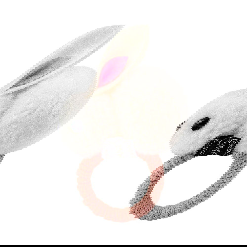 Hårelastik med kanin - Hvid