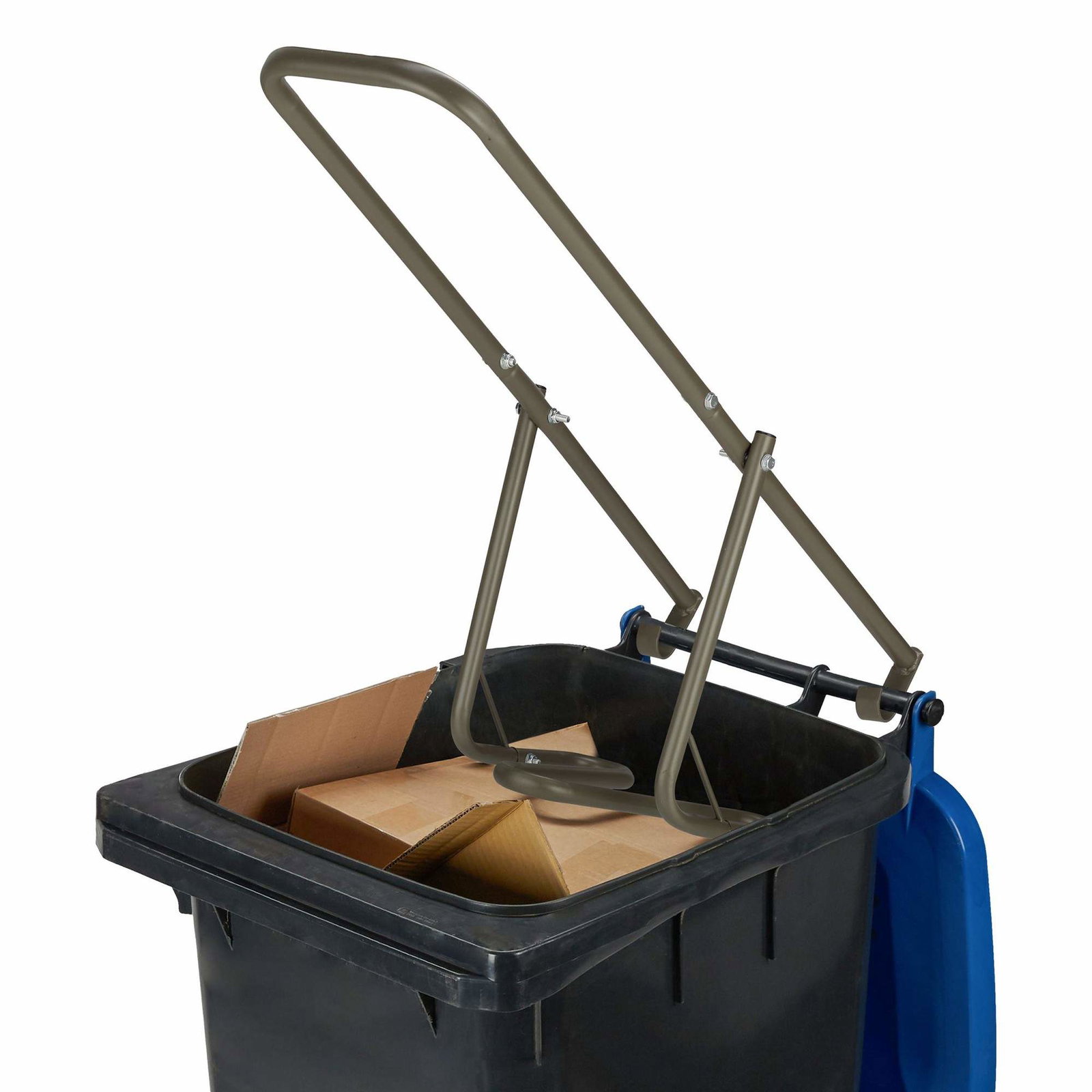 Brun affaldskomprimator til skraldespanden