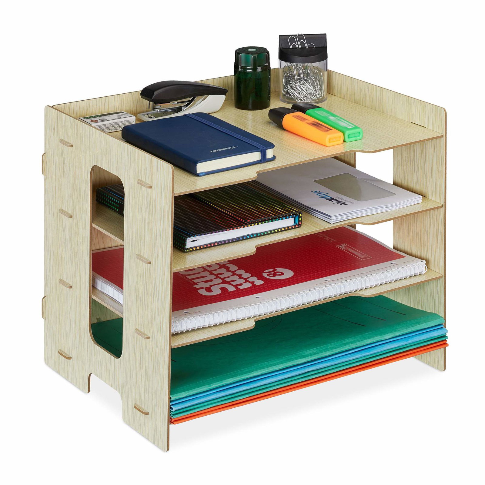 Brevkorg i MDF med 3 fack | Hem & Hobby | Pryloteket