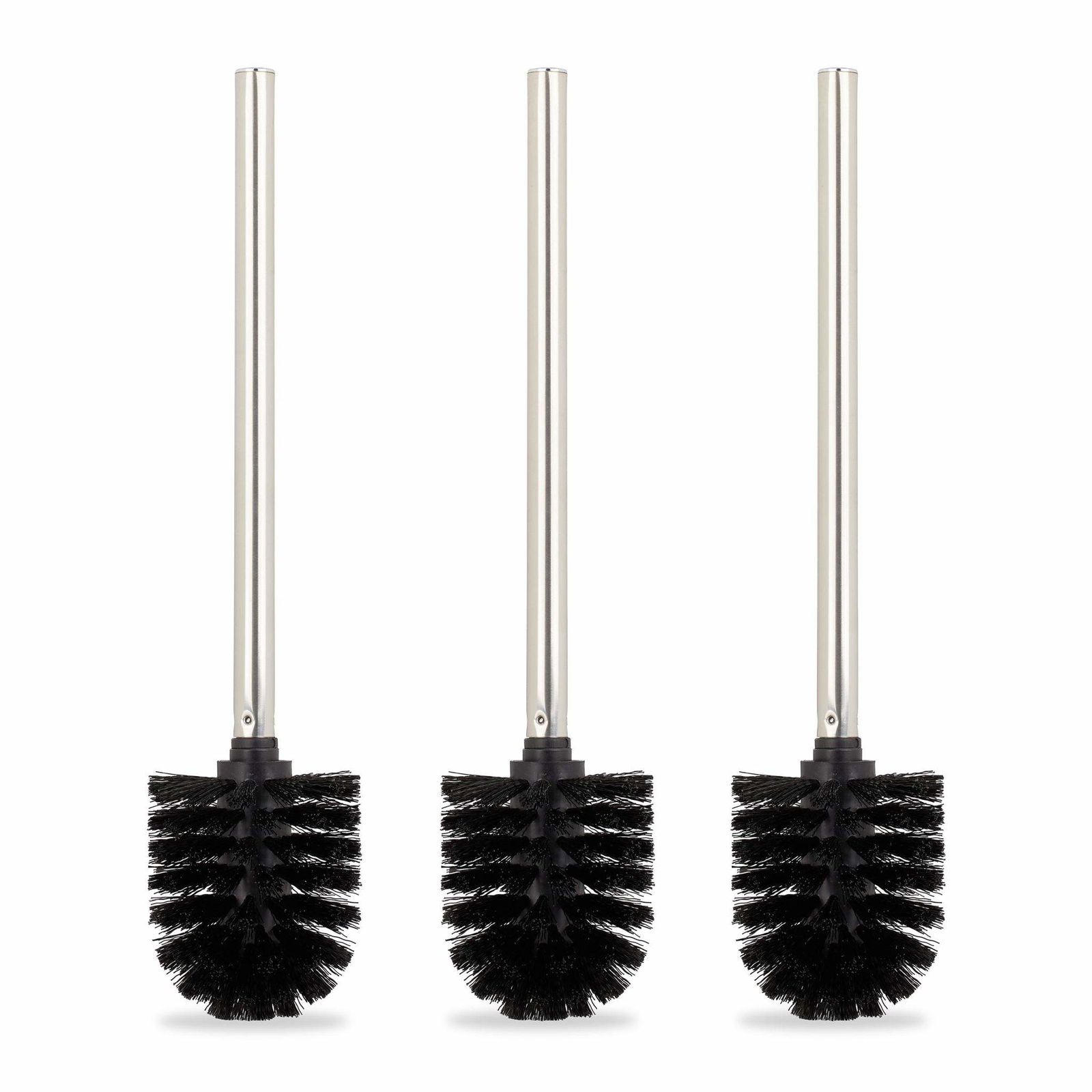 Toiletbørste, sæt med 3, sort