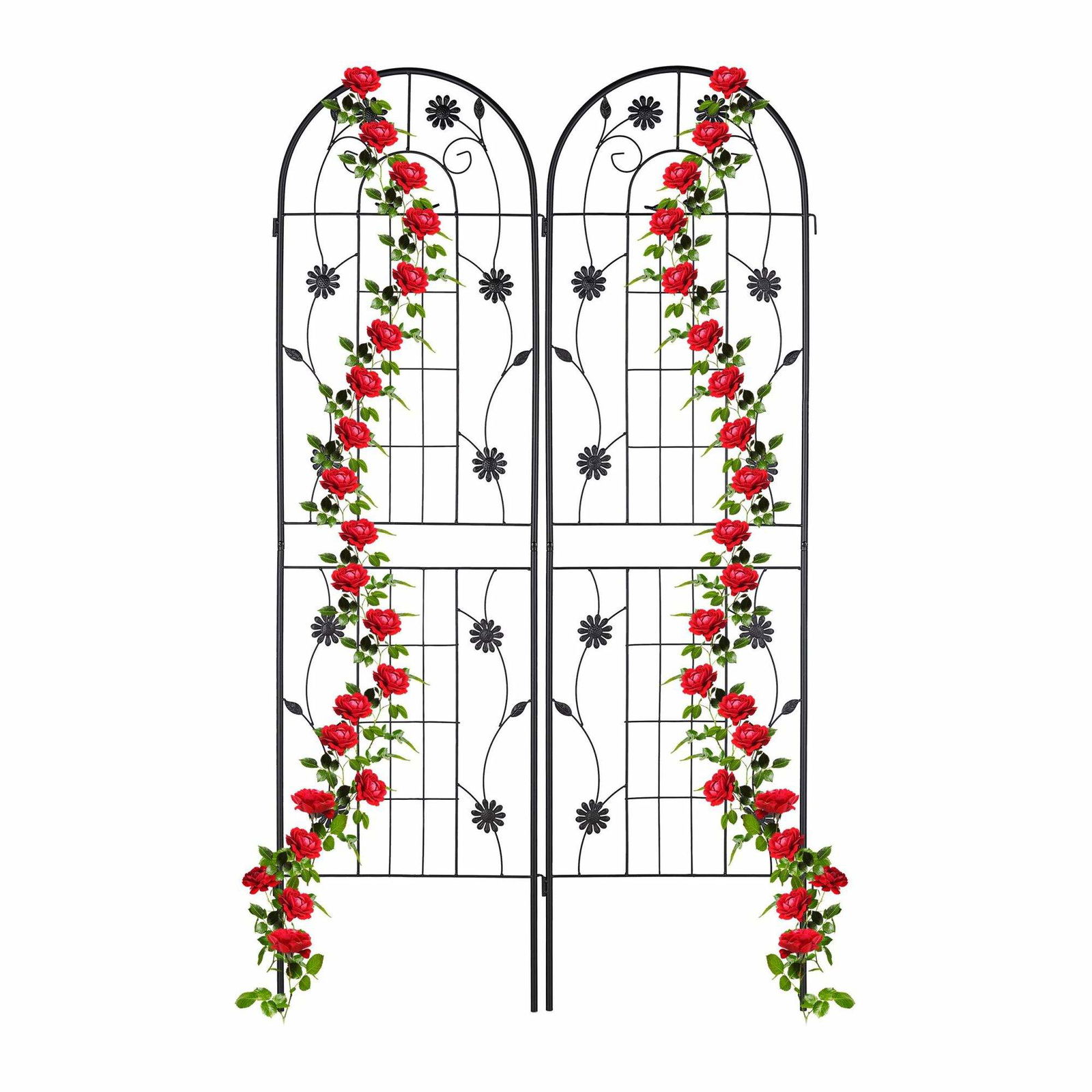 Trellis 180 cm sæt af 2 sorte