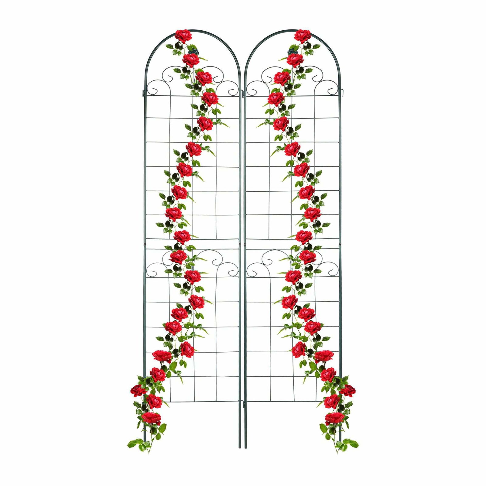Trellis 220 cm sæt af 2 grønne
