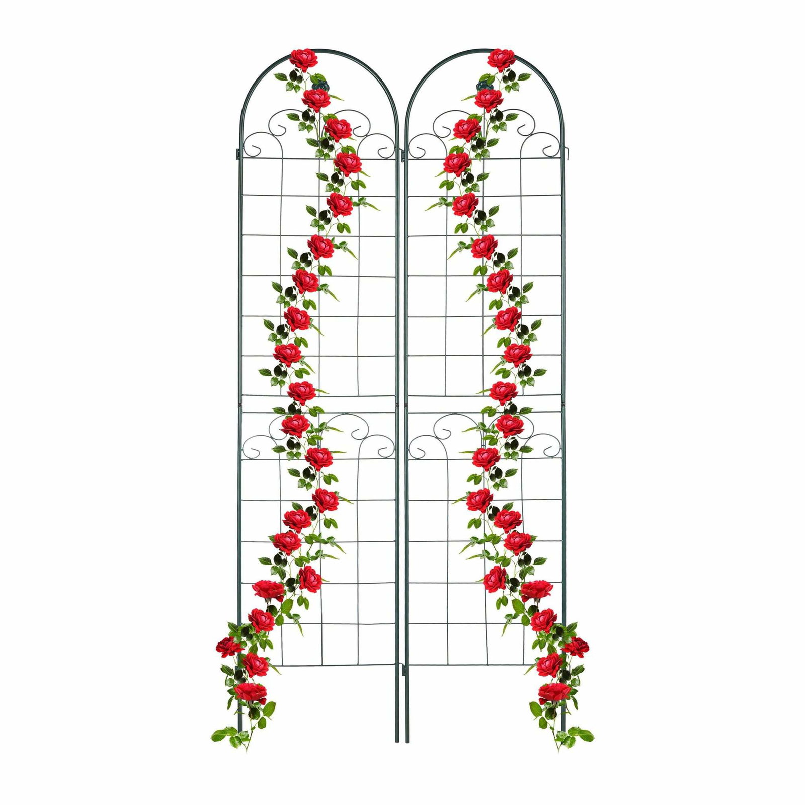 Trellis 220 cm sæt af 2 grønne