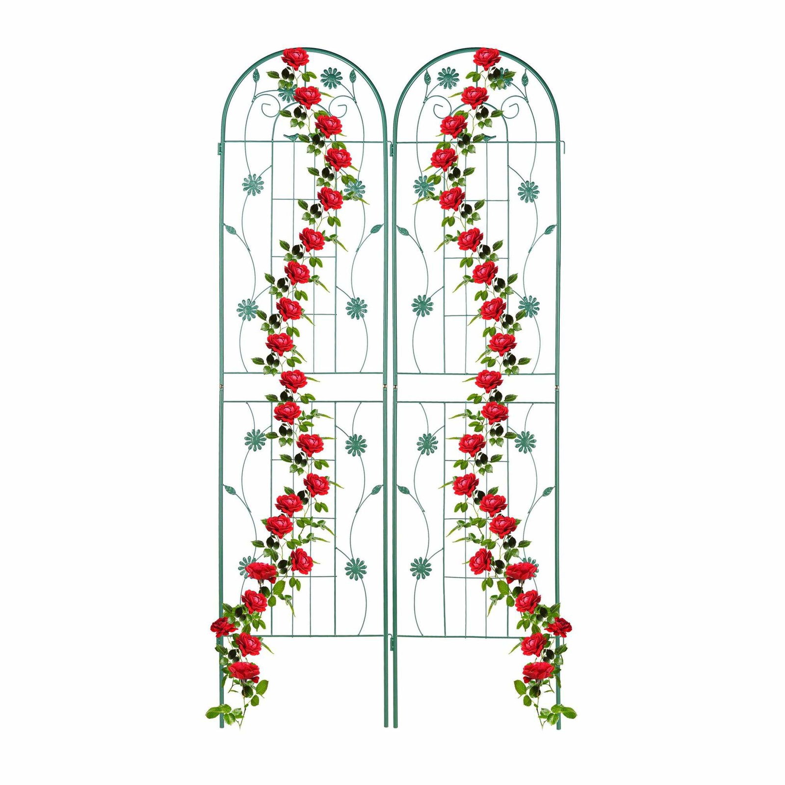 Trellis 200 cm sæt af 2 grønne