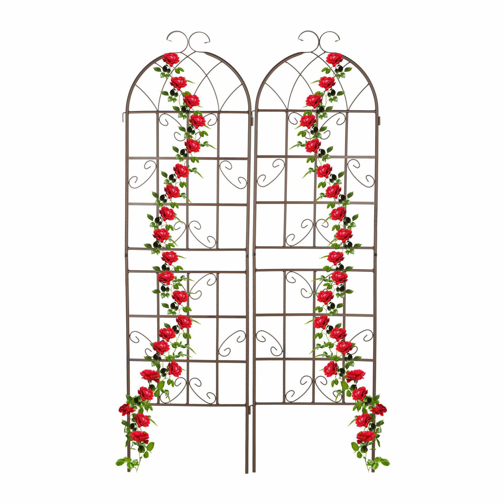 Trellis 180 cm sæt af 2 brune