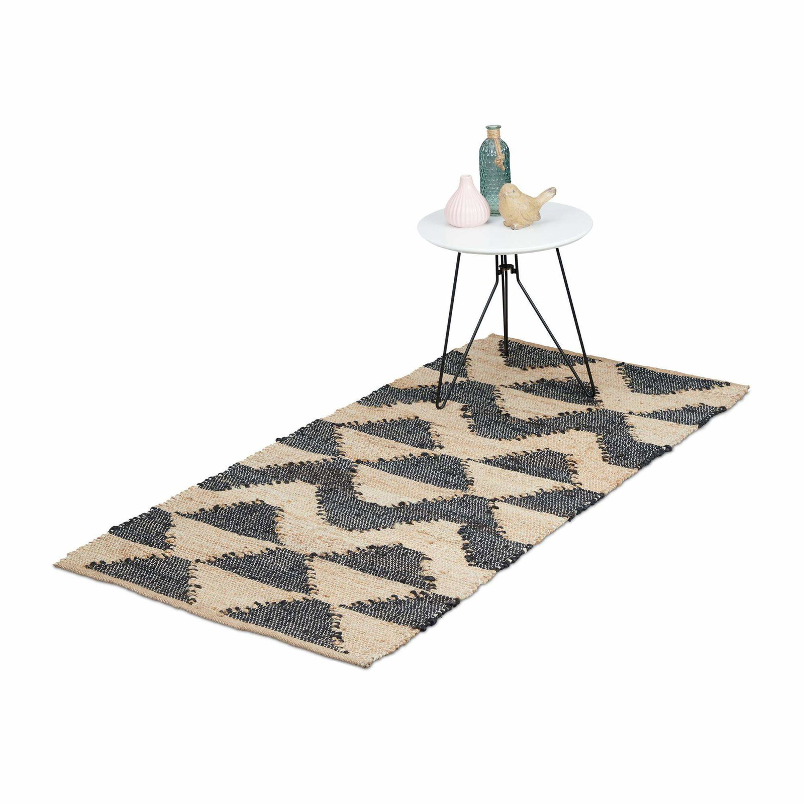 Mönstrad jutematta 70 x 140 cm | Hem & Hobby - Hem & Hushåll - Sovrum | Pryloteket