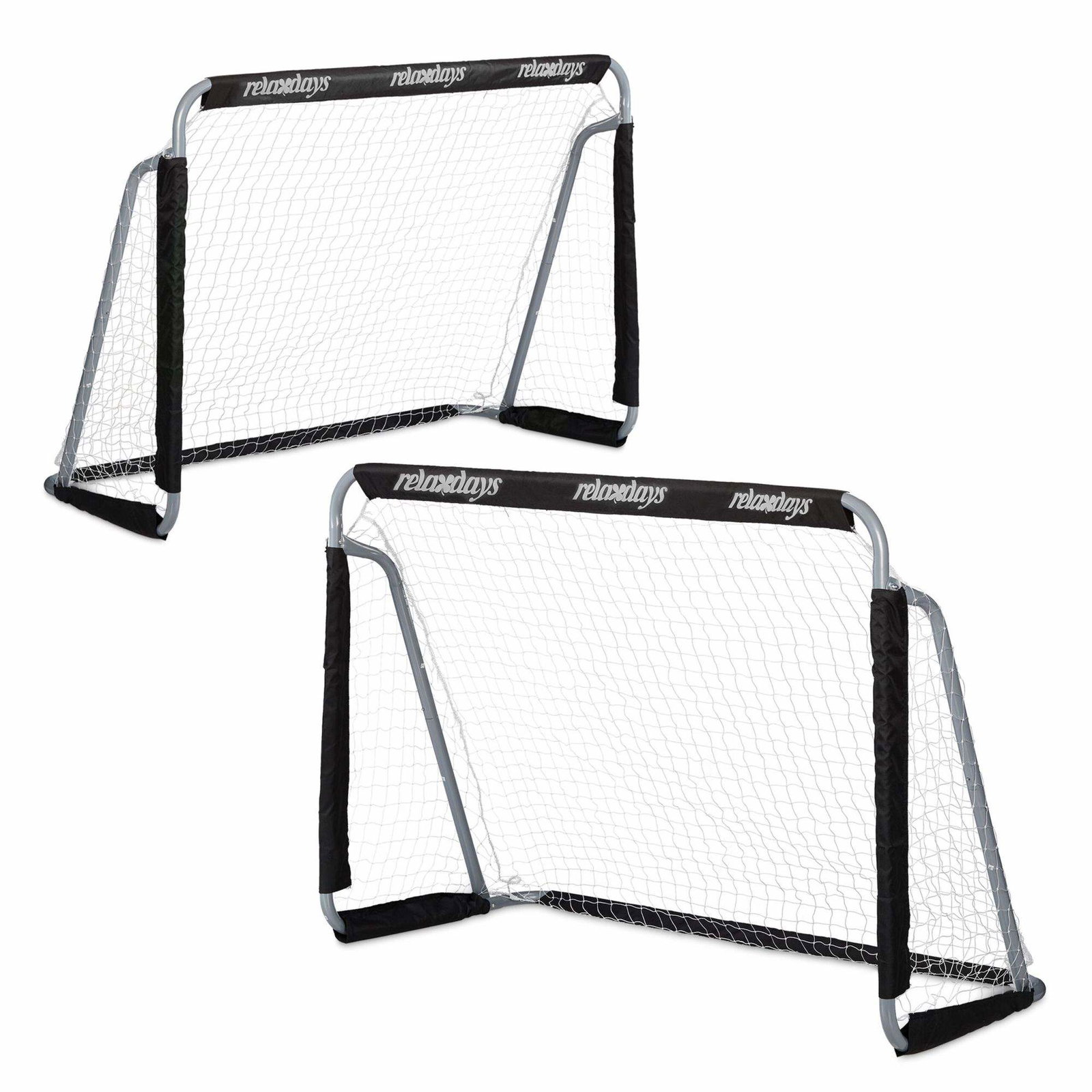 2 st. fotbollsmål i svart | Sport & Fritid - Träning | Pryloteket