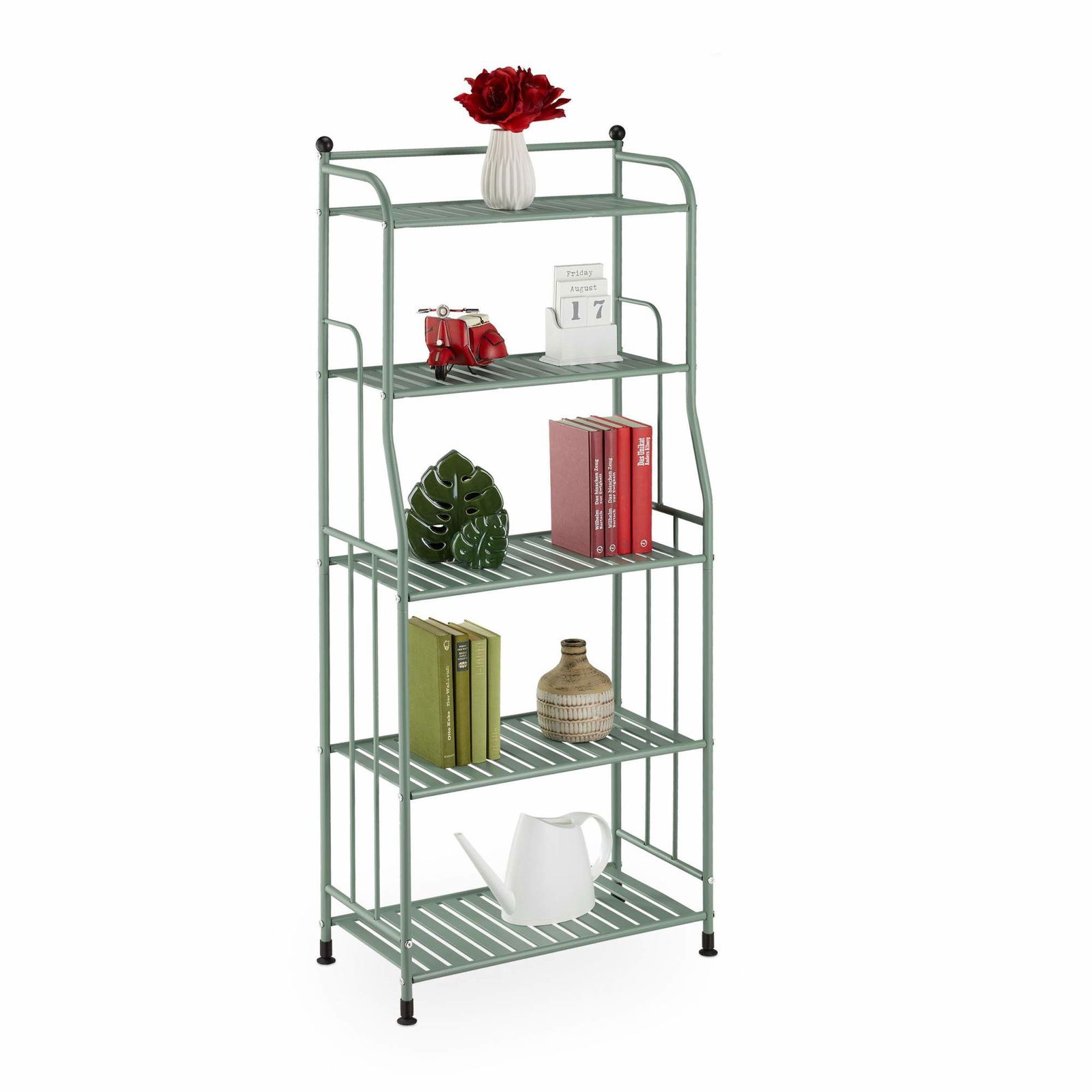 Gulvstående hylde med 5 hylder