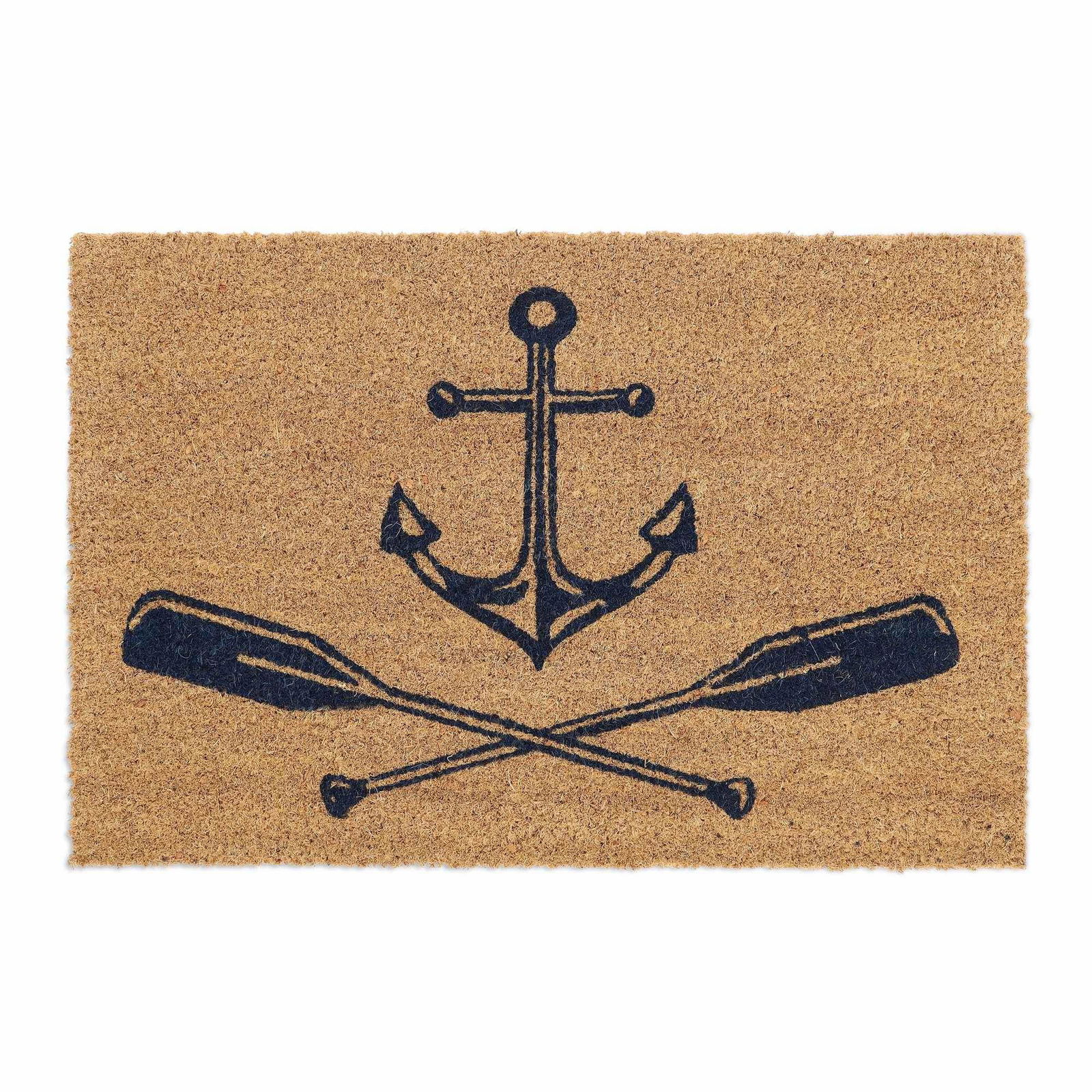 Dørmåtte kokosfiber med anker og årer