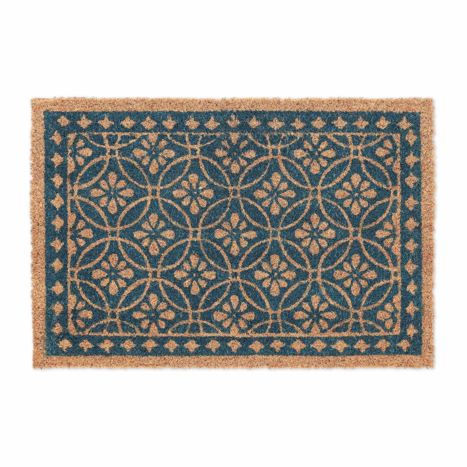 Dörrmatta kokosfiber med blommig design | Hem & Hobby - Hem & Hushåll - Inredning & Dekoration - Dörrmattor | Pryloteket