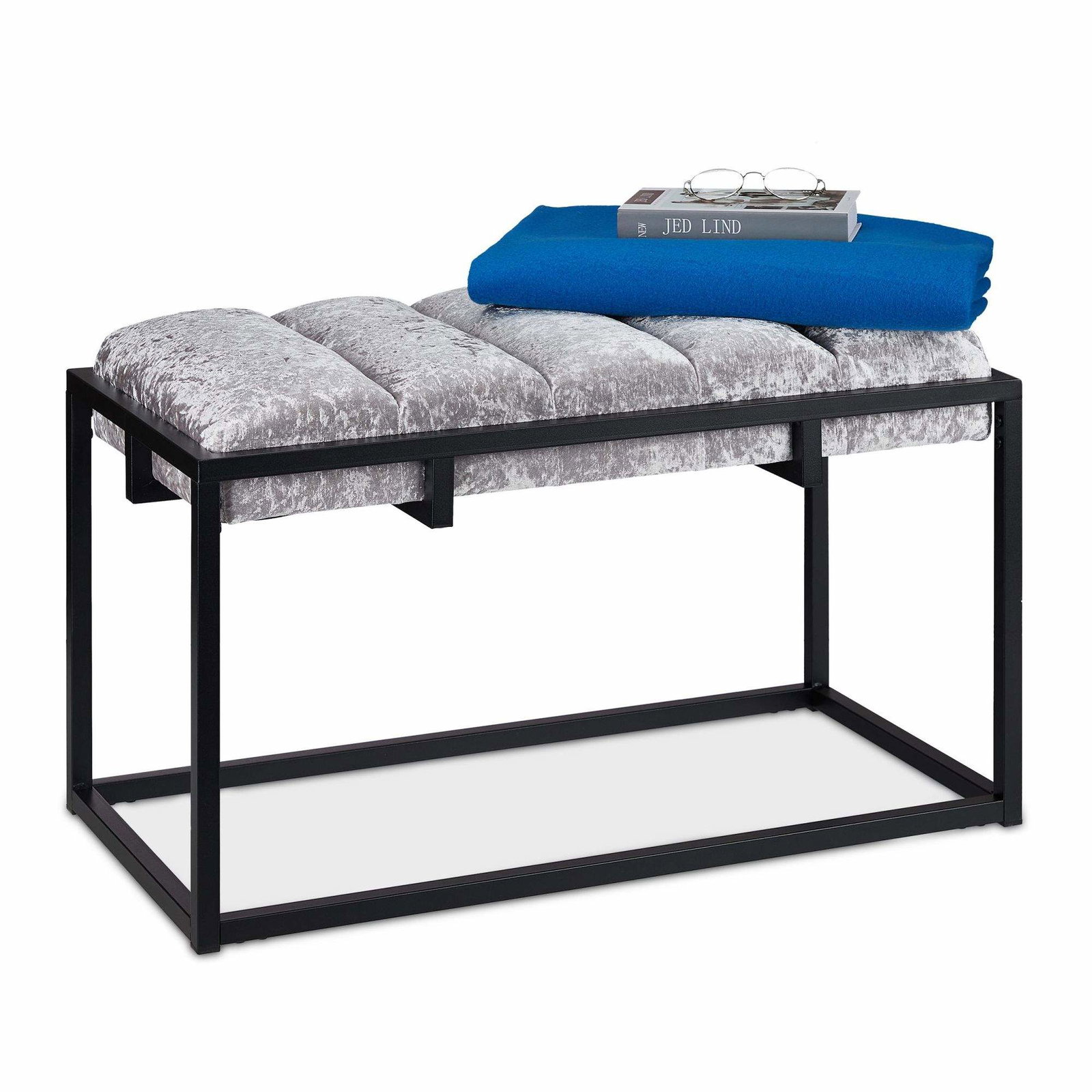 Elegant bänk med sammetsklädsel | Hem & Hobby - Hem & Hushåll - Sovrum | Pryloteket