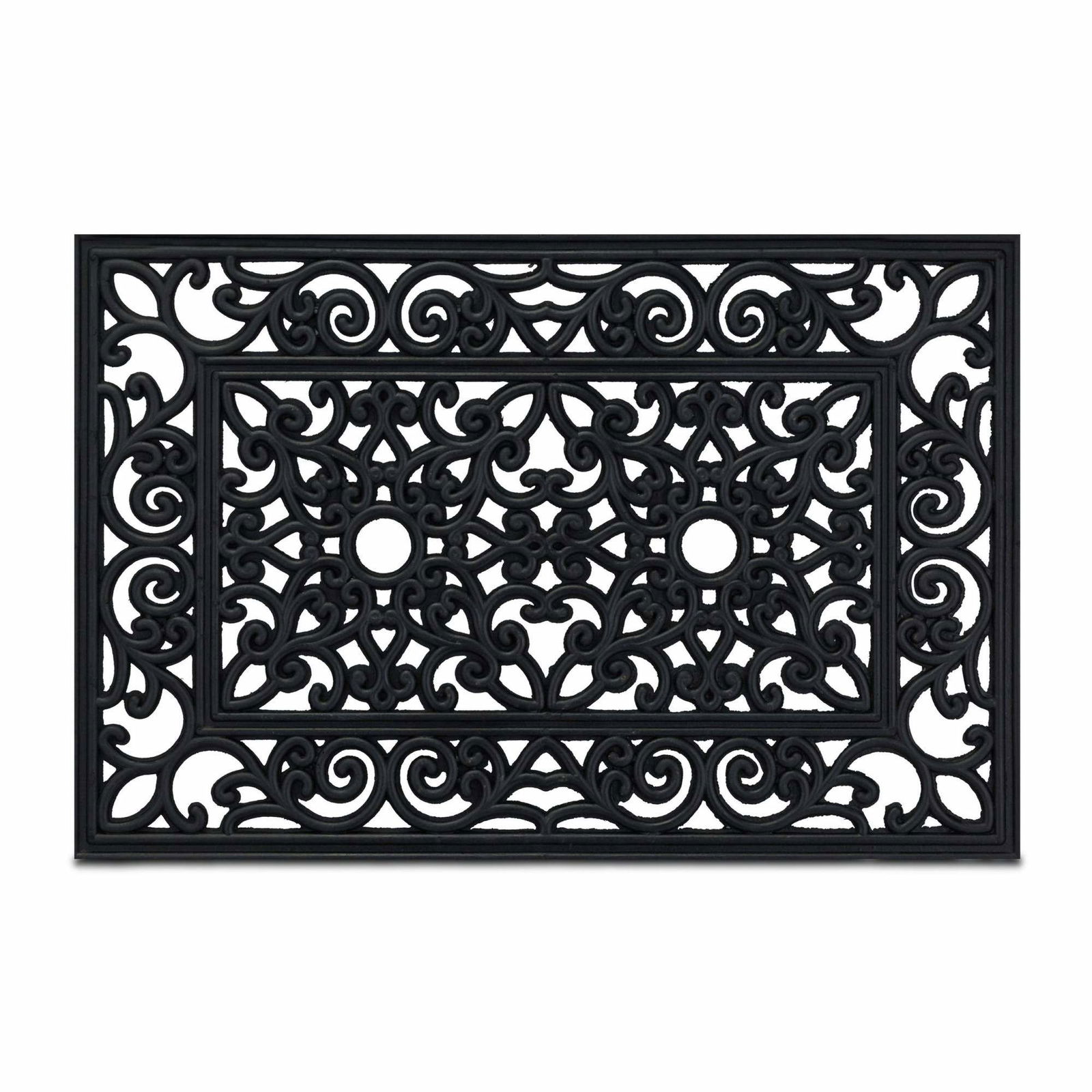 Dørmåtte af gummi med ornamenter