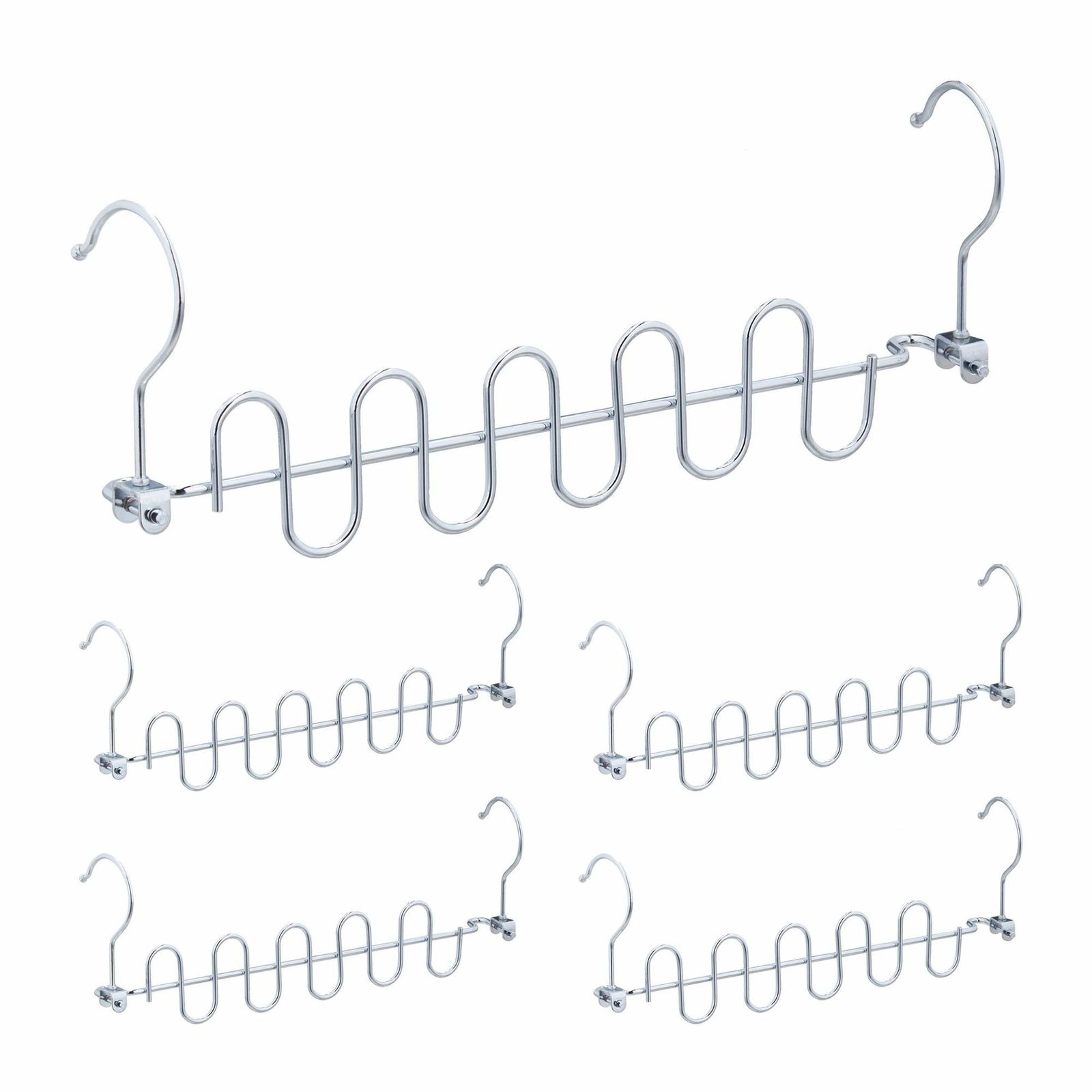 Pladsbesparende bøjler i sæt af 5