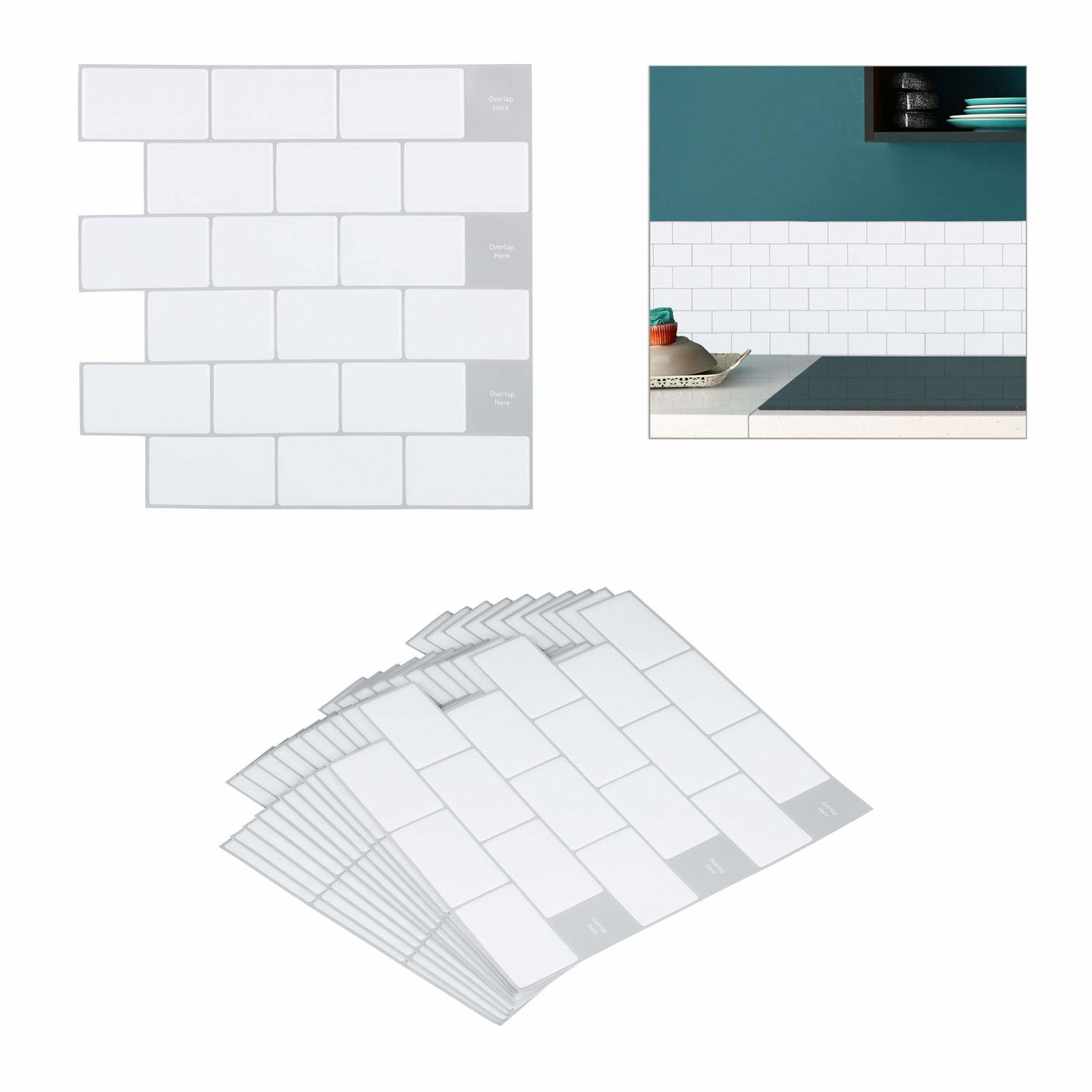 Subway kakel klistermärken set om 10 | Leksaker & Spel - Leksaker - Rittillbehör & Pyssel - Klistermärken | Pryloteket