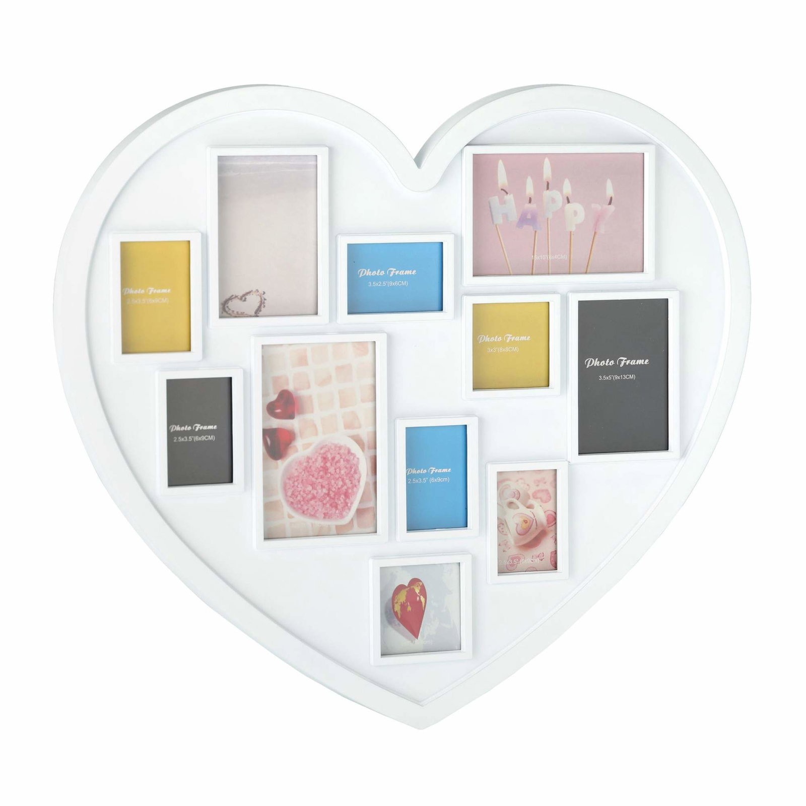 Hjärtfotoram för 11 bilder | Hem & Hobby | Pryloteket