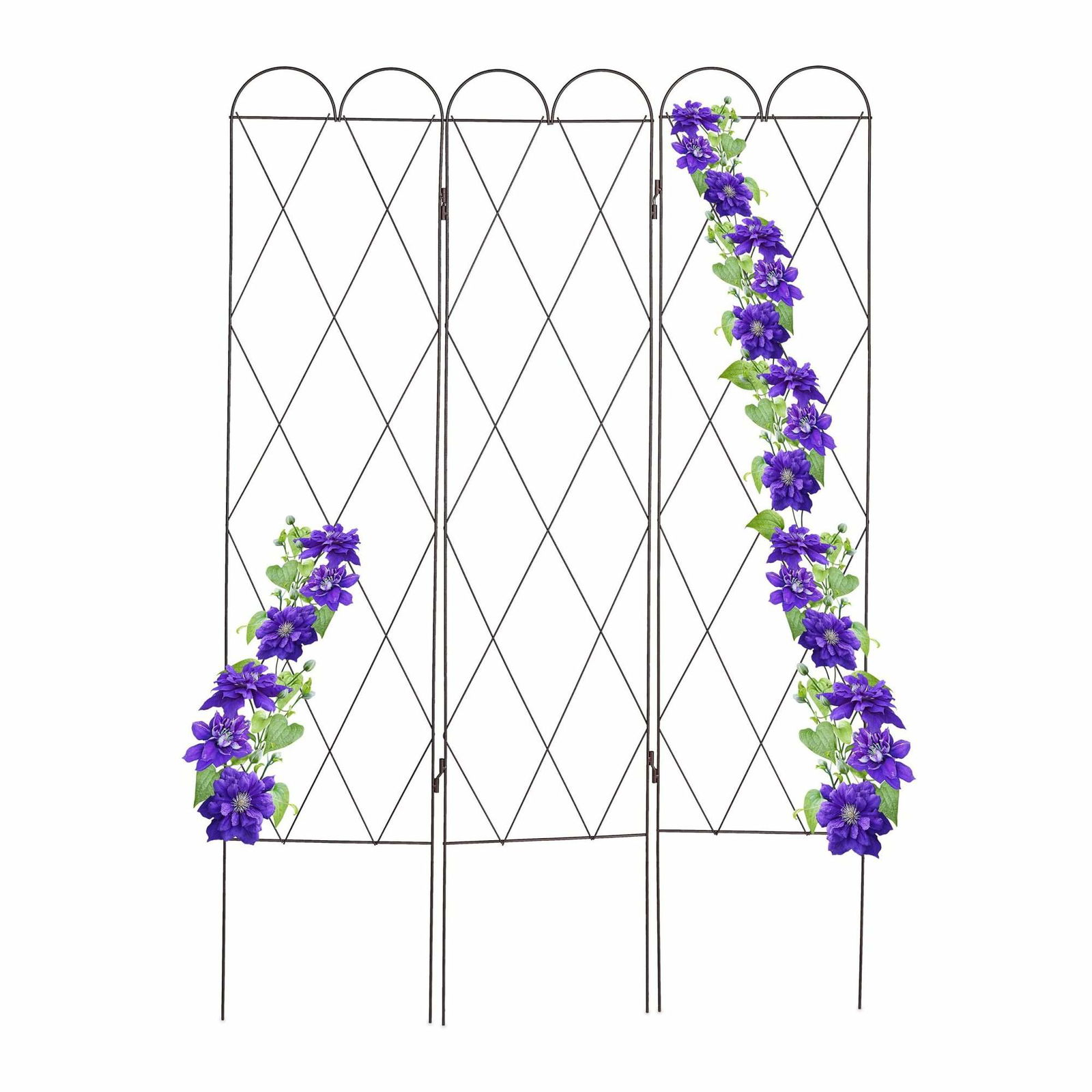 3-delt espalier i rustfarve