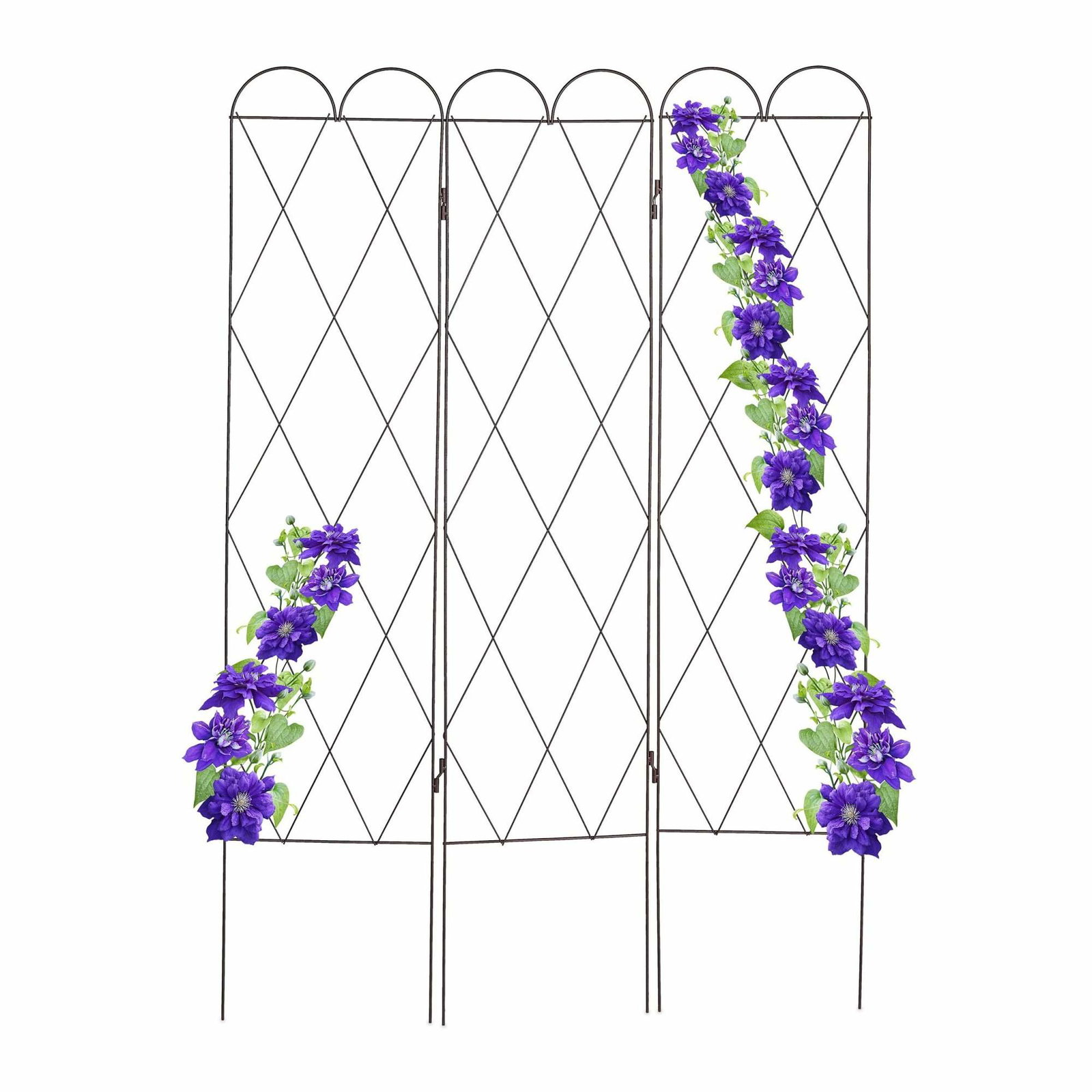 3-delt espalier i rustfarve