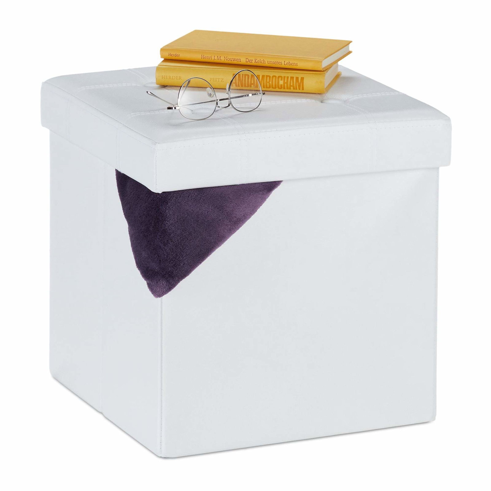 Pall i konstläder med förvaringsutrymme | Leksaker & Spel - Leksaker | Pryloteket