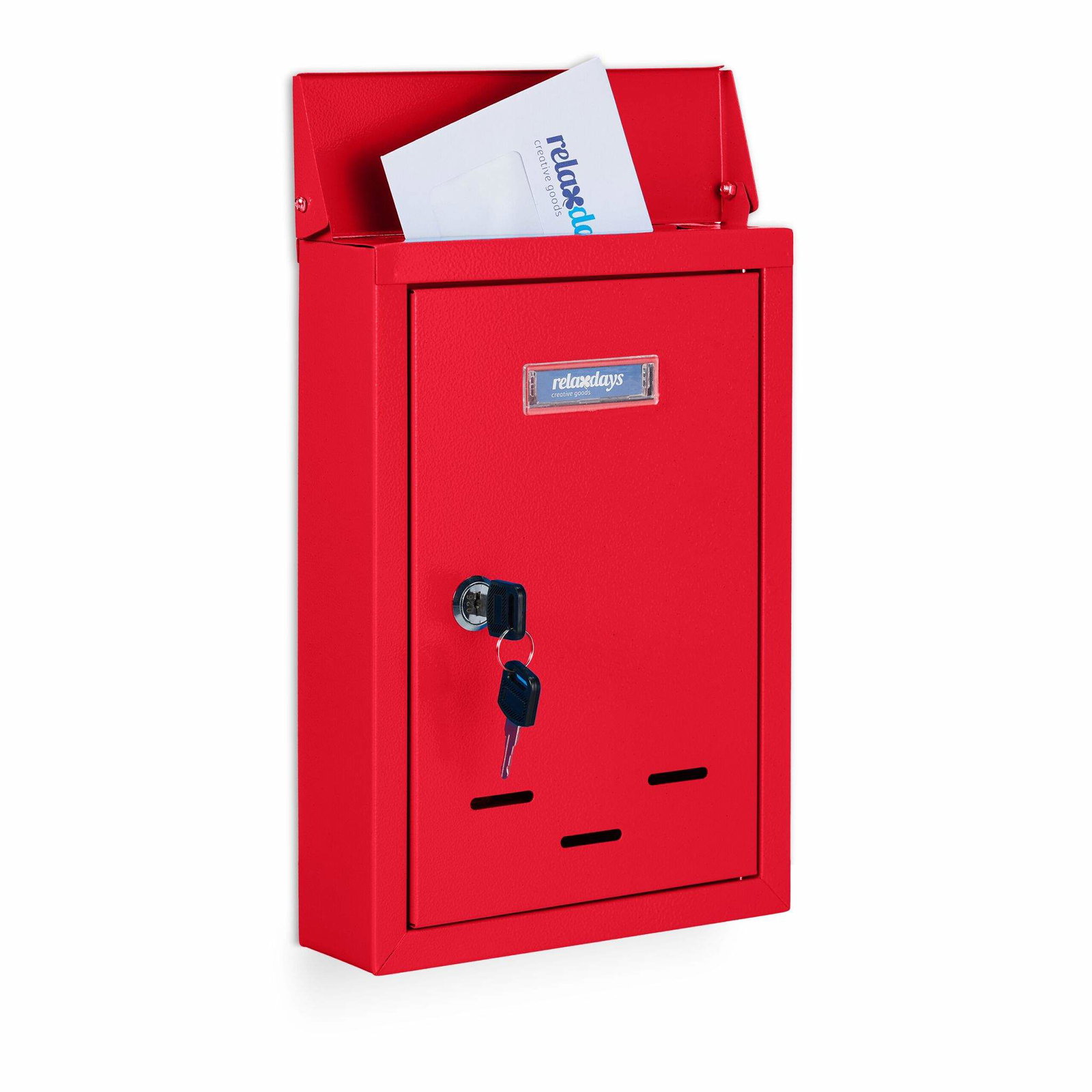 Postkasse med navneskilt