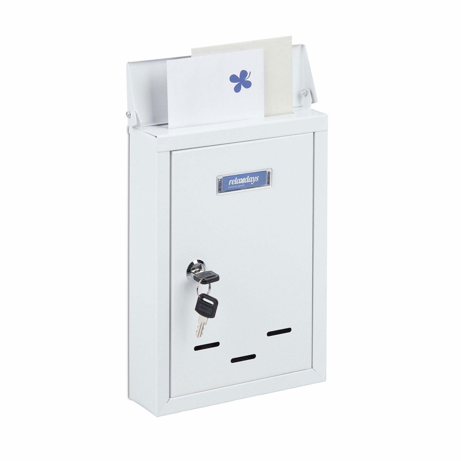 Postkasse med navneskilt