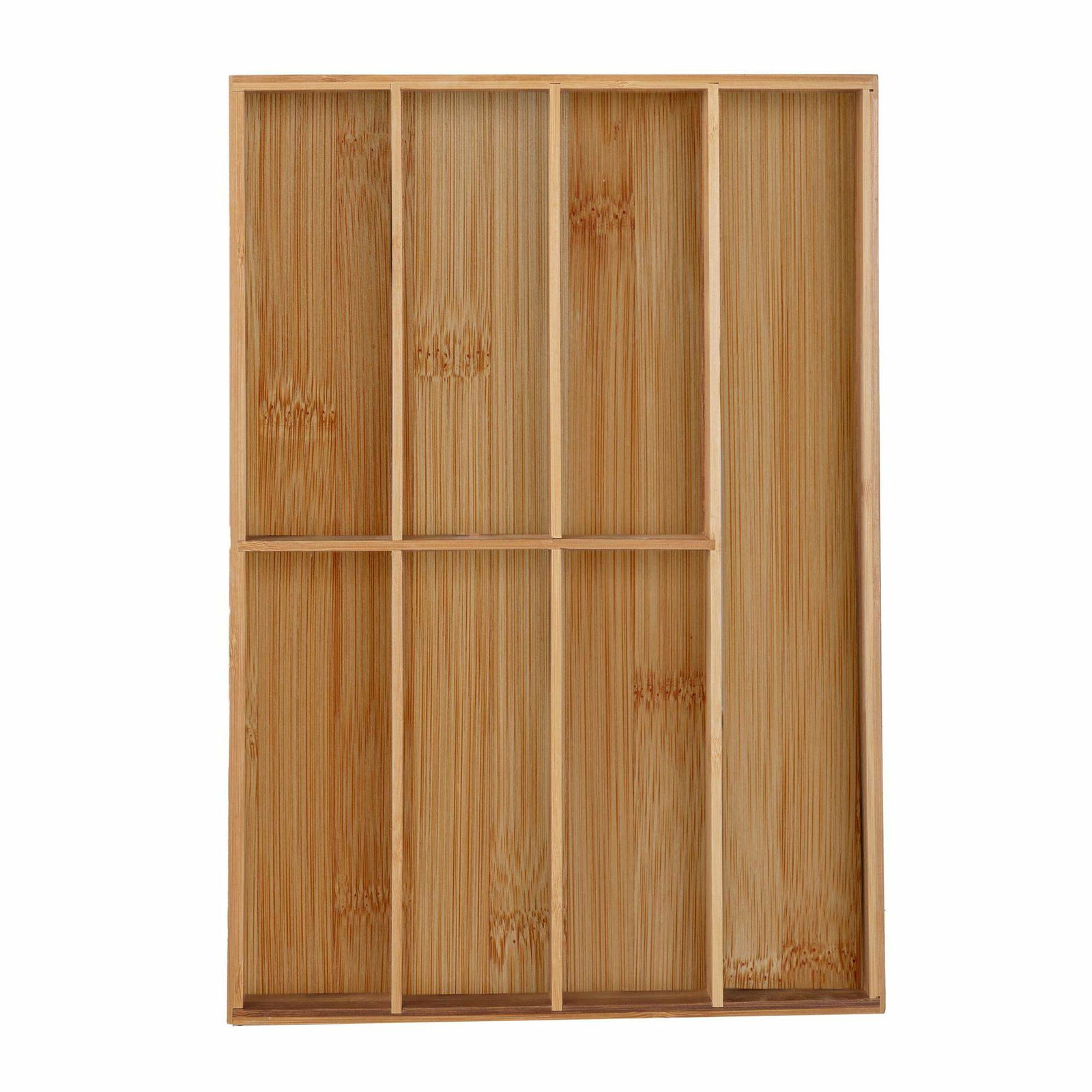 Bestikbakke i bambus 7 rum