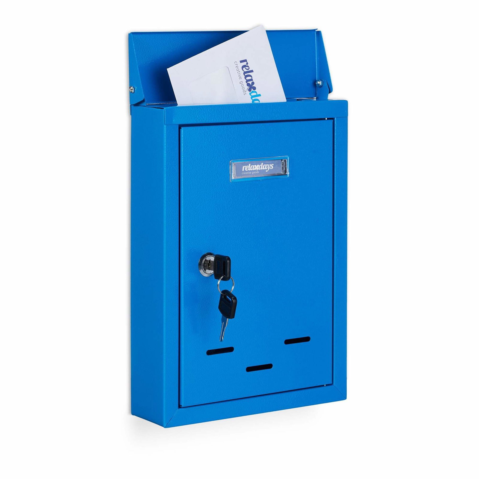 Postkasse med navneskilt