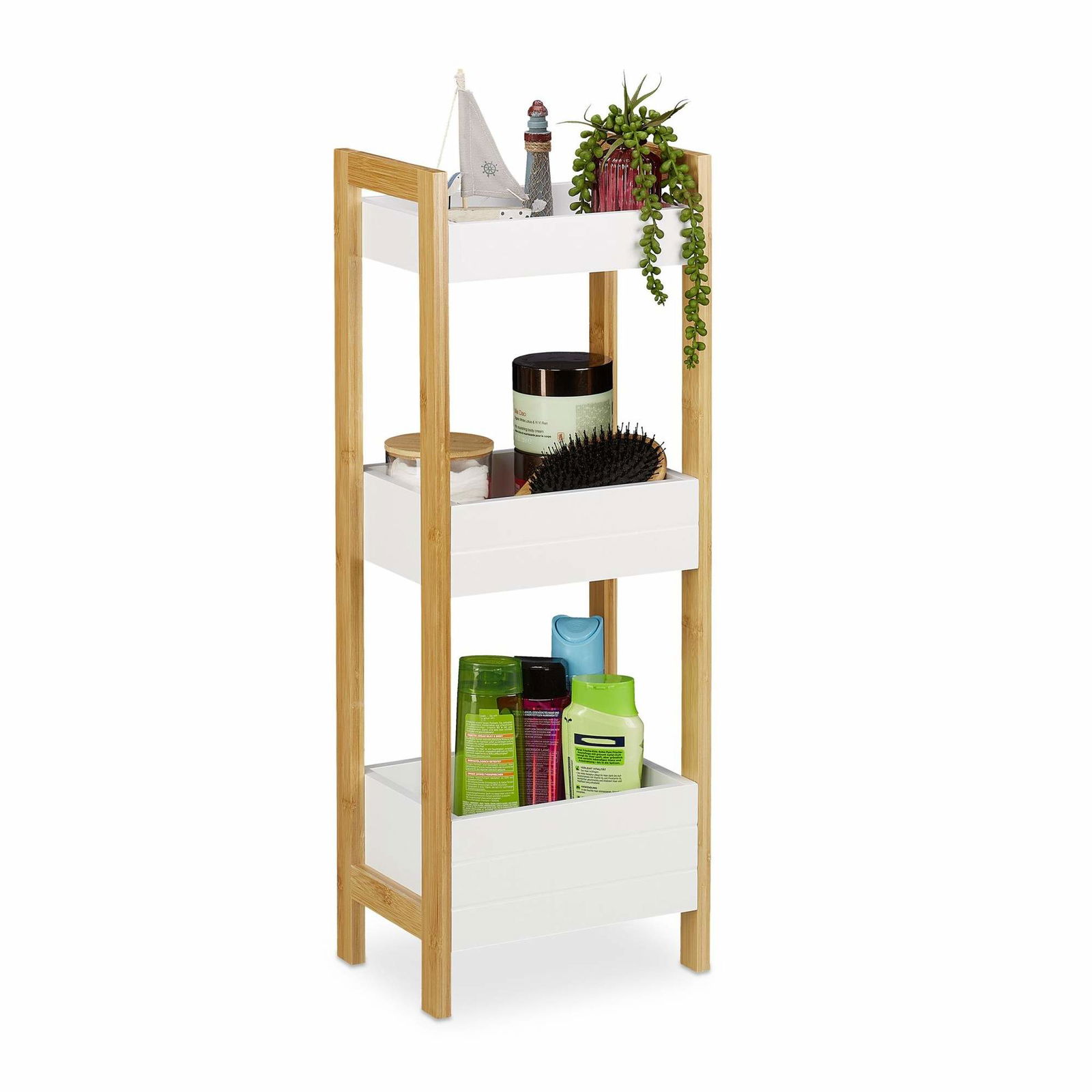 Badeværelseshylde med 3 kurve